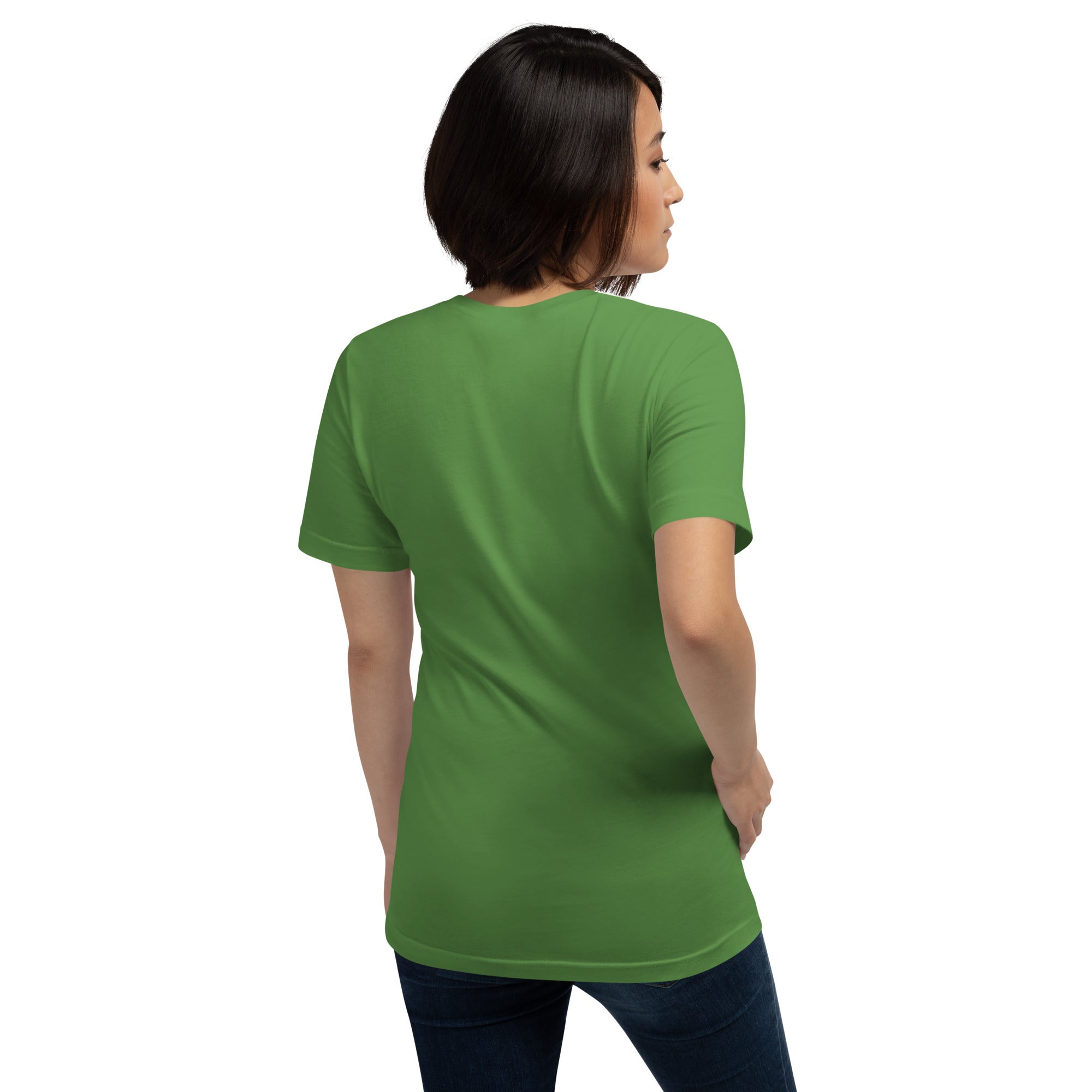 T-shirt en coton unisexe The Skiing Cowgirl sur couleurs foncées