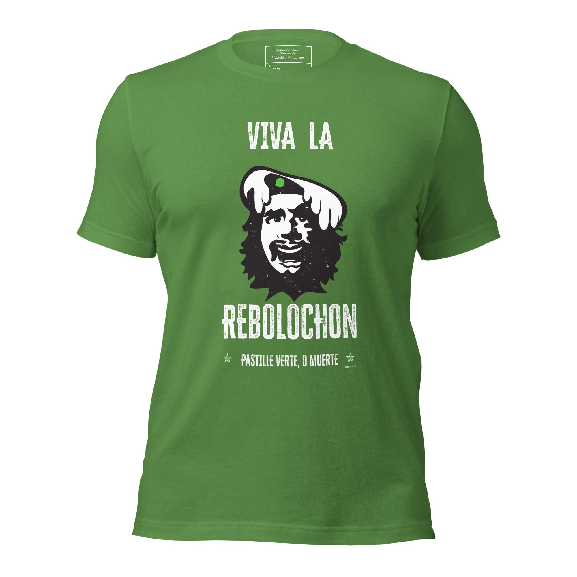 T-shirt en coton unisexe Viva la Rebolochon sur couleurs foncées