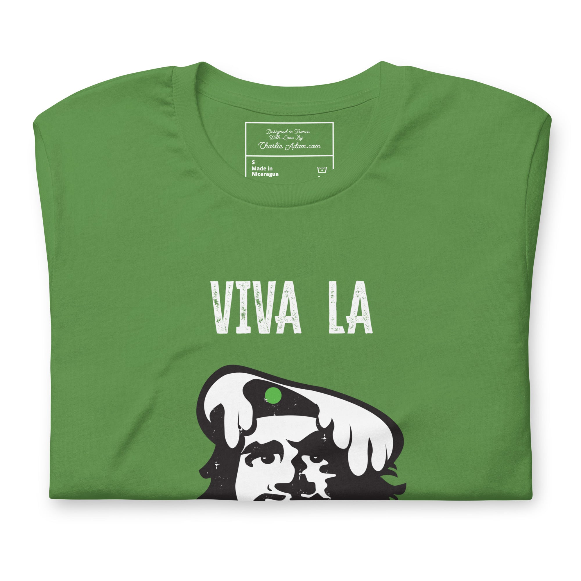 T-shirt en coton unisexe Viva la Rebolochon sur couleurs foncées