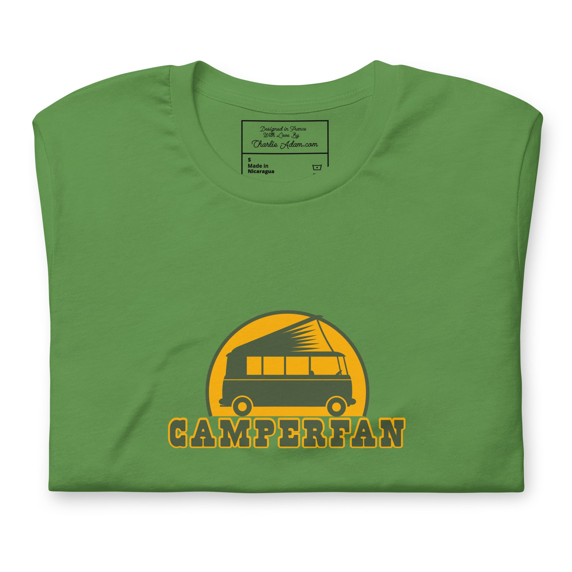 T-shirt en coton unisexe Camperfan sur verts