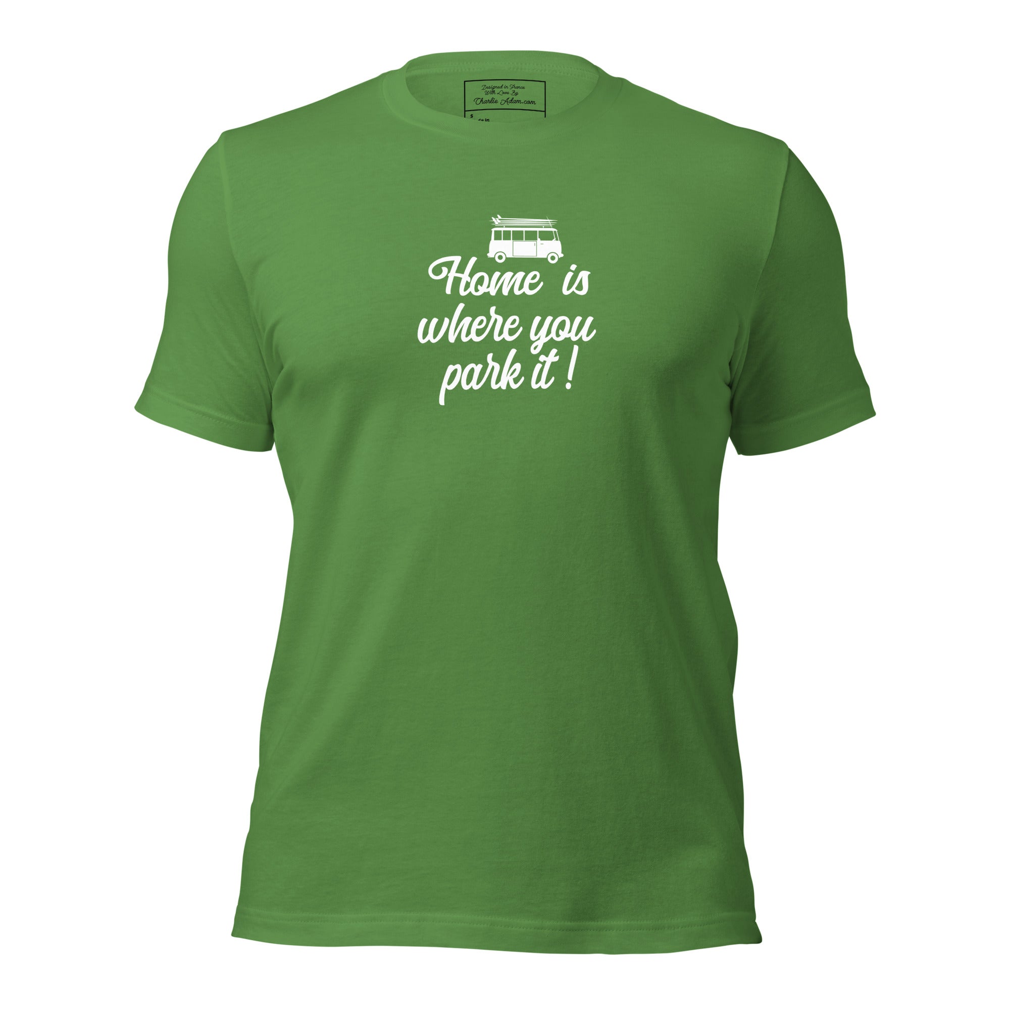 Unisex cotton t-shirt White Surf Combi on greens