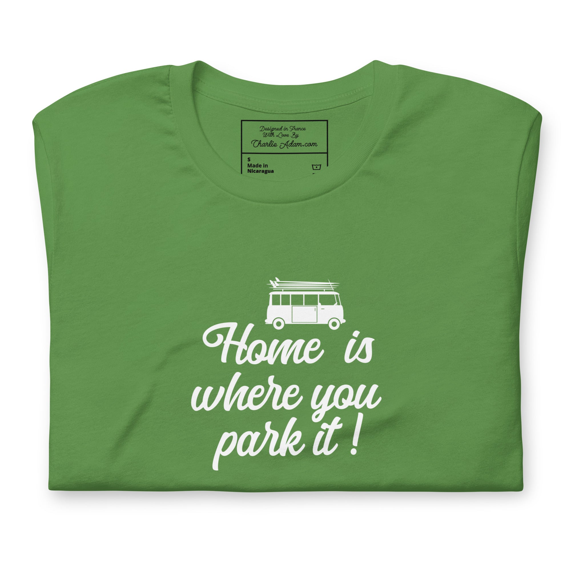Unisex cotton t-shirt White Surf Combi on greens