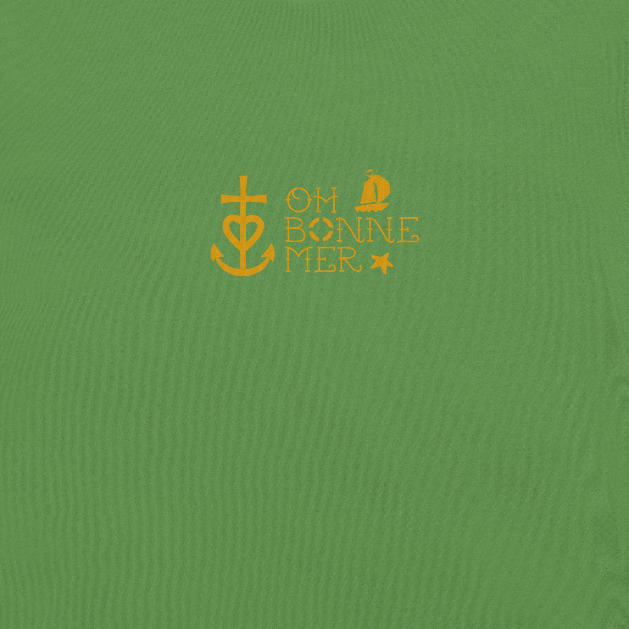 Unisex cotton t-shirt Oh Bonne Mer 2 on greens
