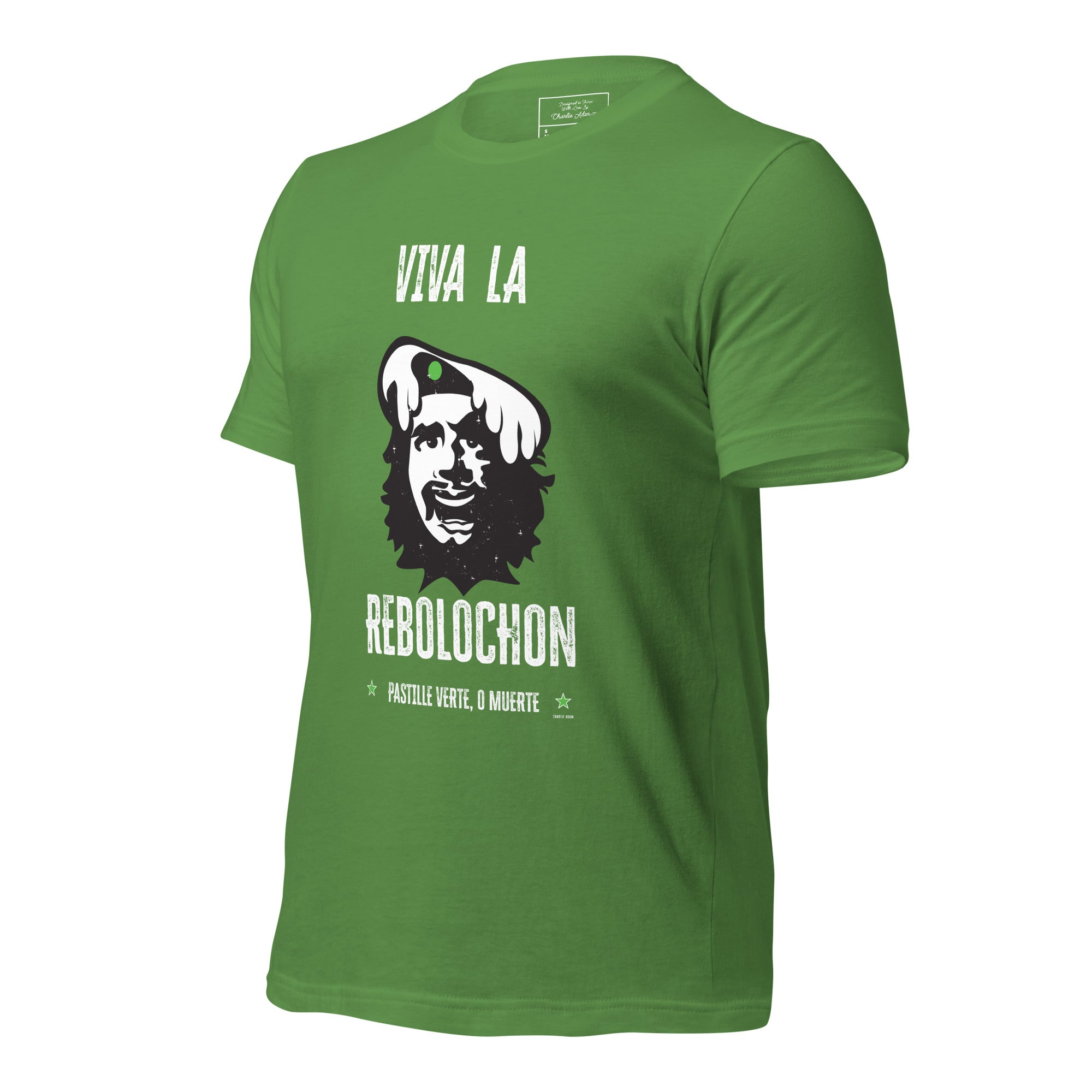 T-shirt en coton unisexe Viva la Rebolochon sur couleurs foncées