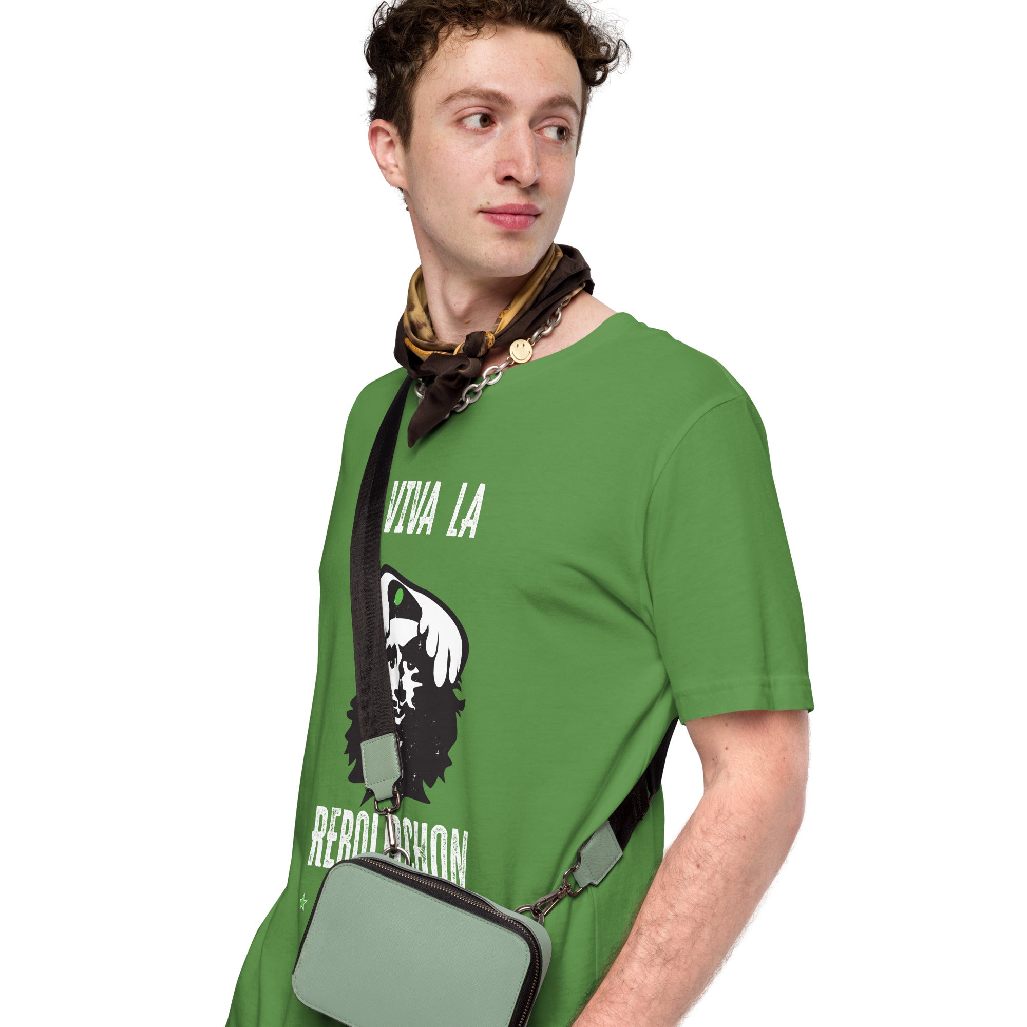 T-shirt en coton unisexe Viva la Rebolochon sur couleurs foncées