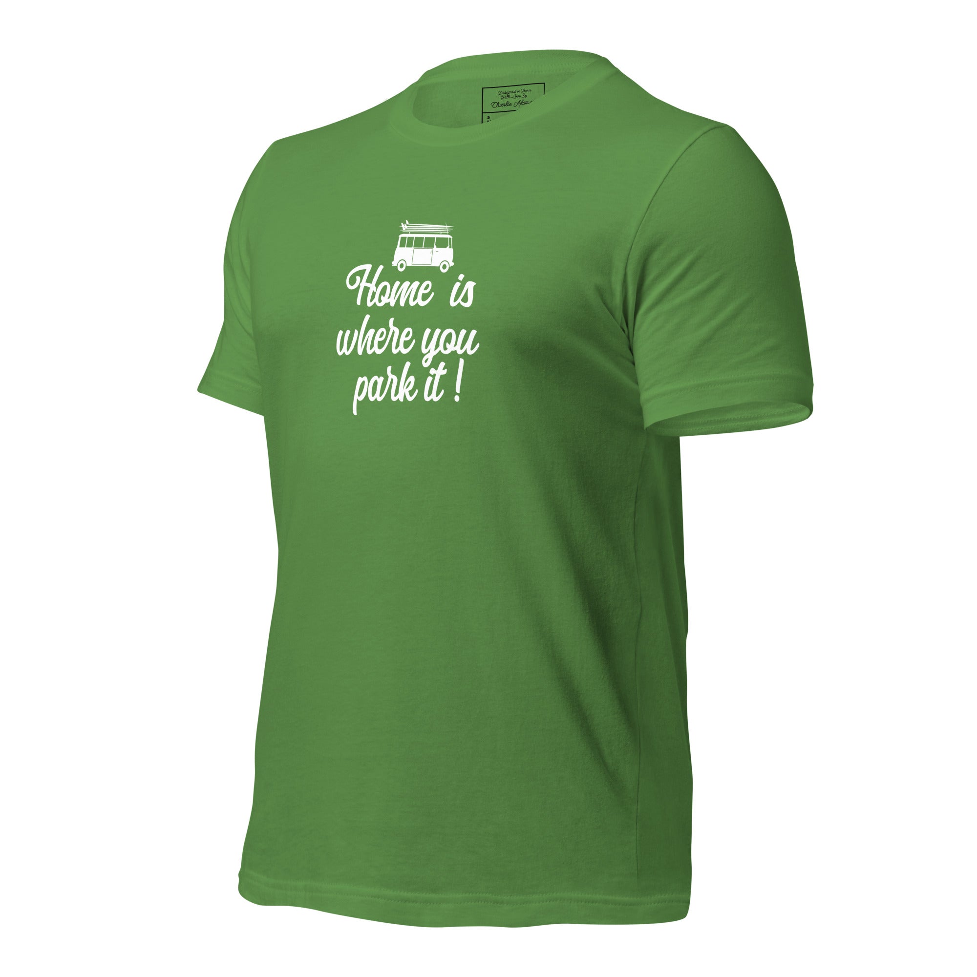 Unisex cotton t-shirt White Surf Combi on greens