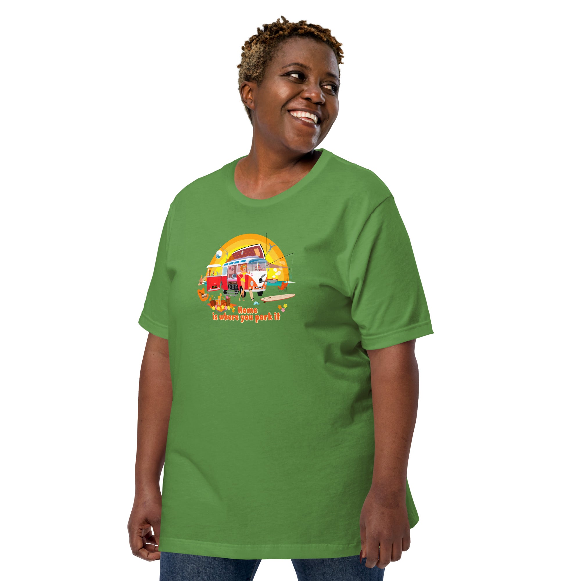 T-shirt en coton unisexe Ultra Combi sur couleurs verts