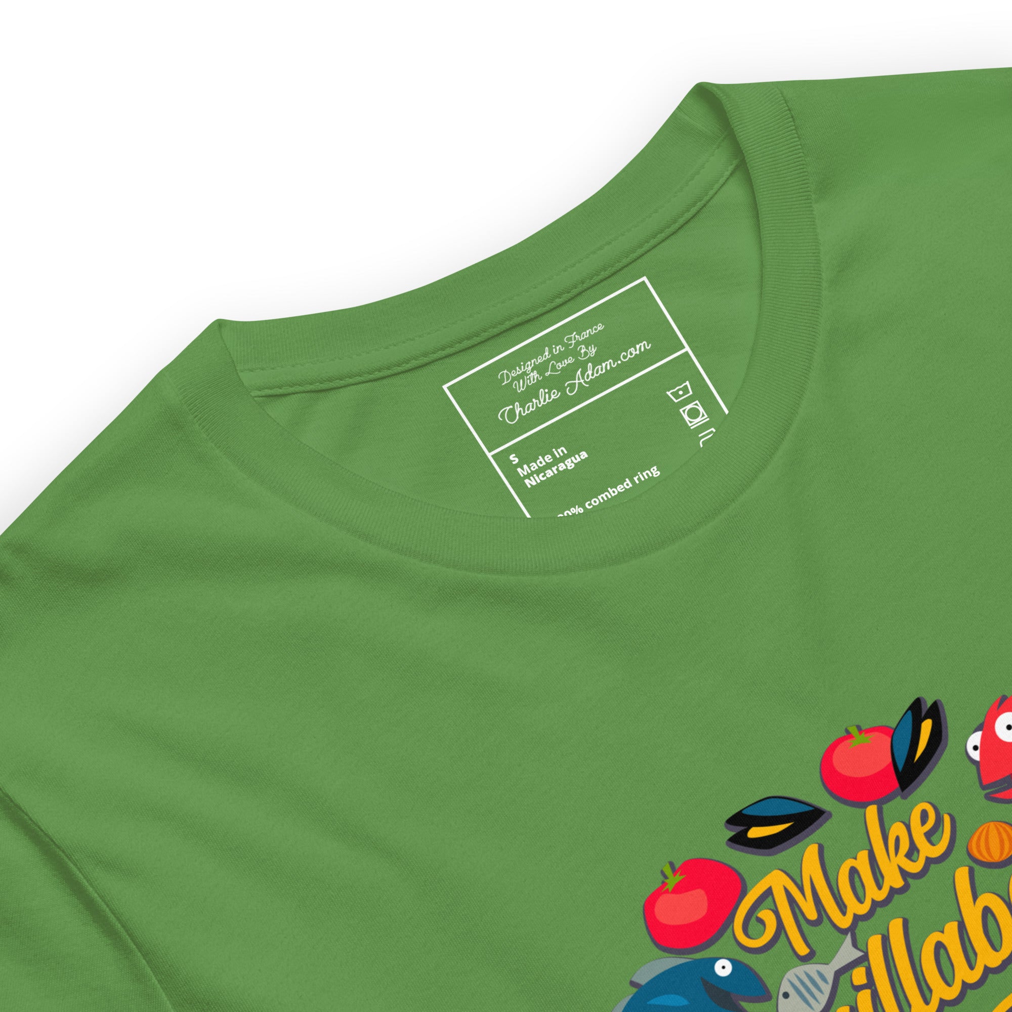 T-shirt en coton unisexe Make Bouillabaisse Not War