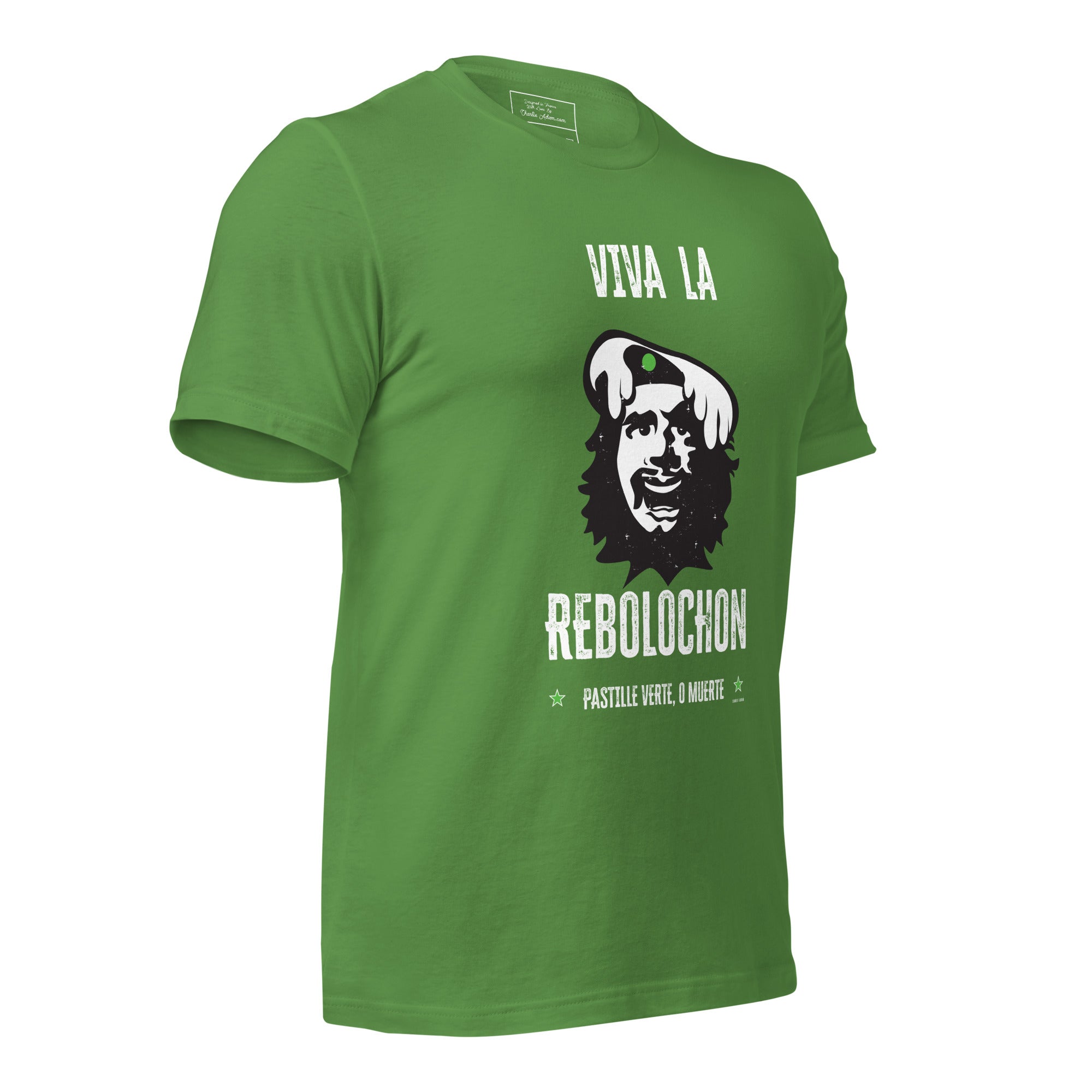 T-shirt en coton unisexe Viva la Rebolochon sur couleurs foncées