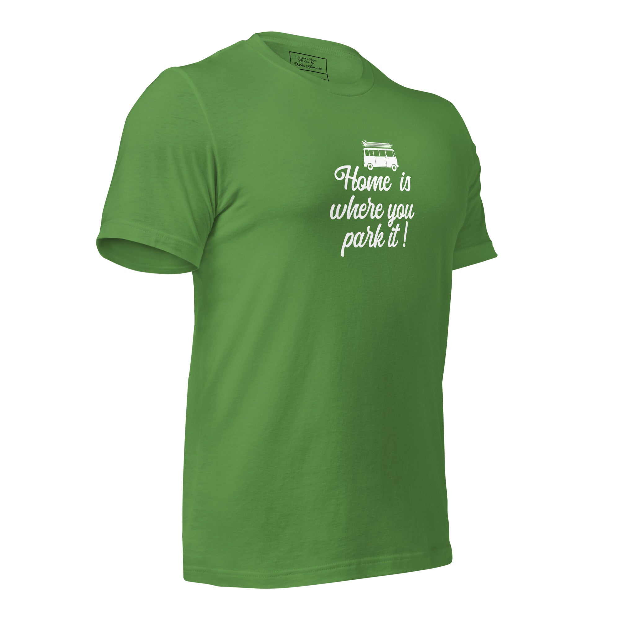 Unisex cotton t-shirt White Surf Combi on greens