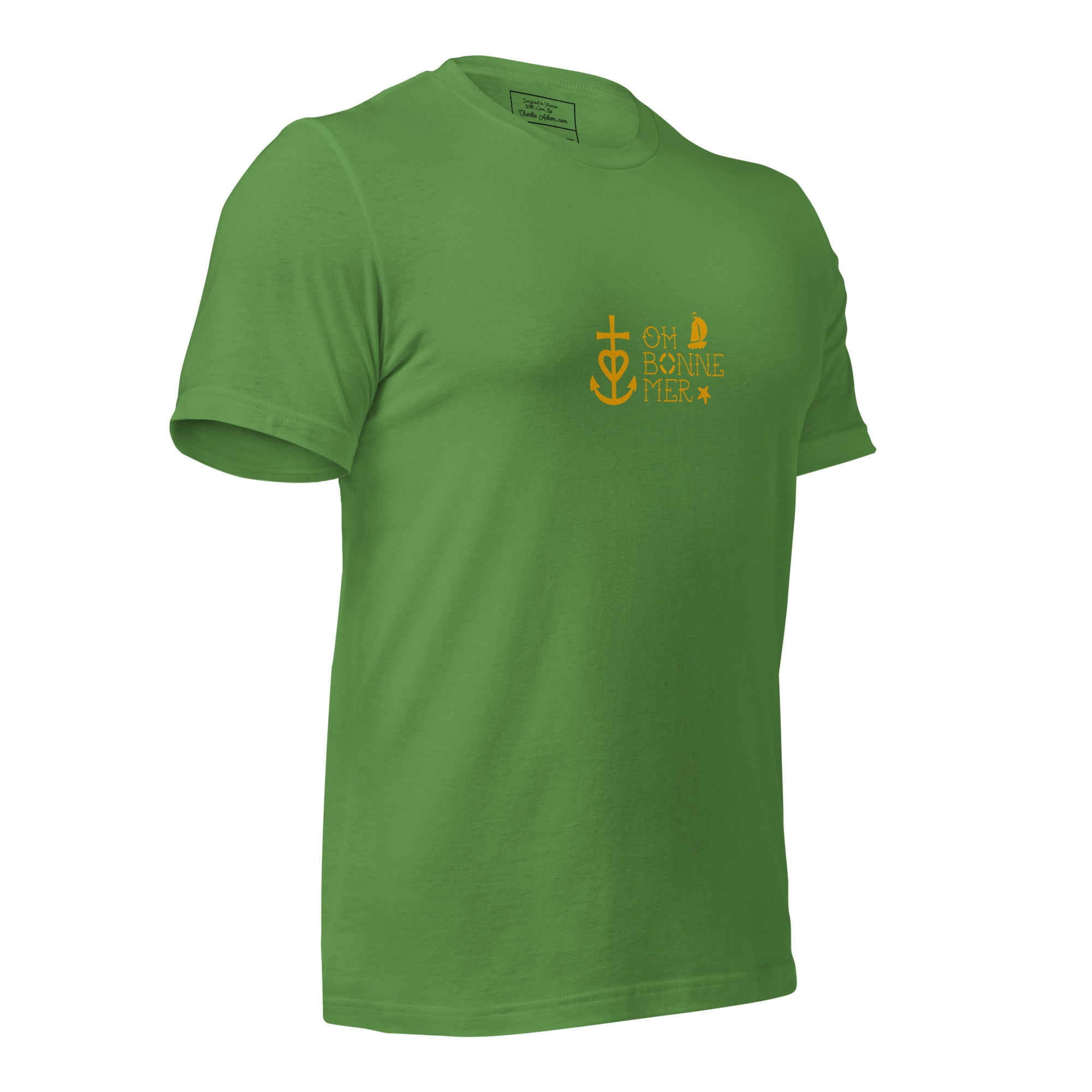 Unisex cotton t-shirt Oh Bonne Mer 2 on greens