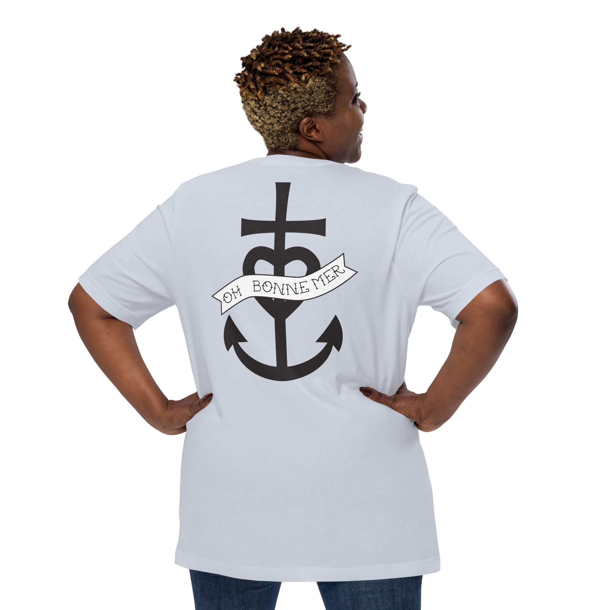 Unisex t-shirt Oh Bonne Mer 1 large printed pattern (back)