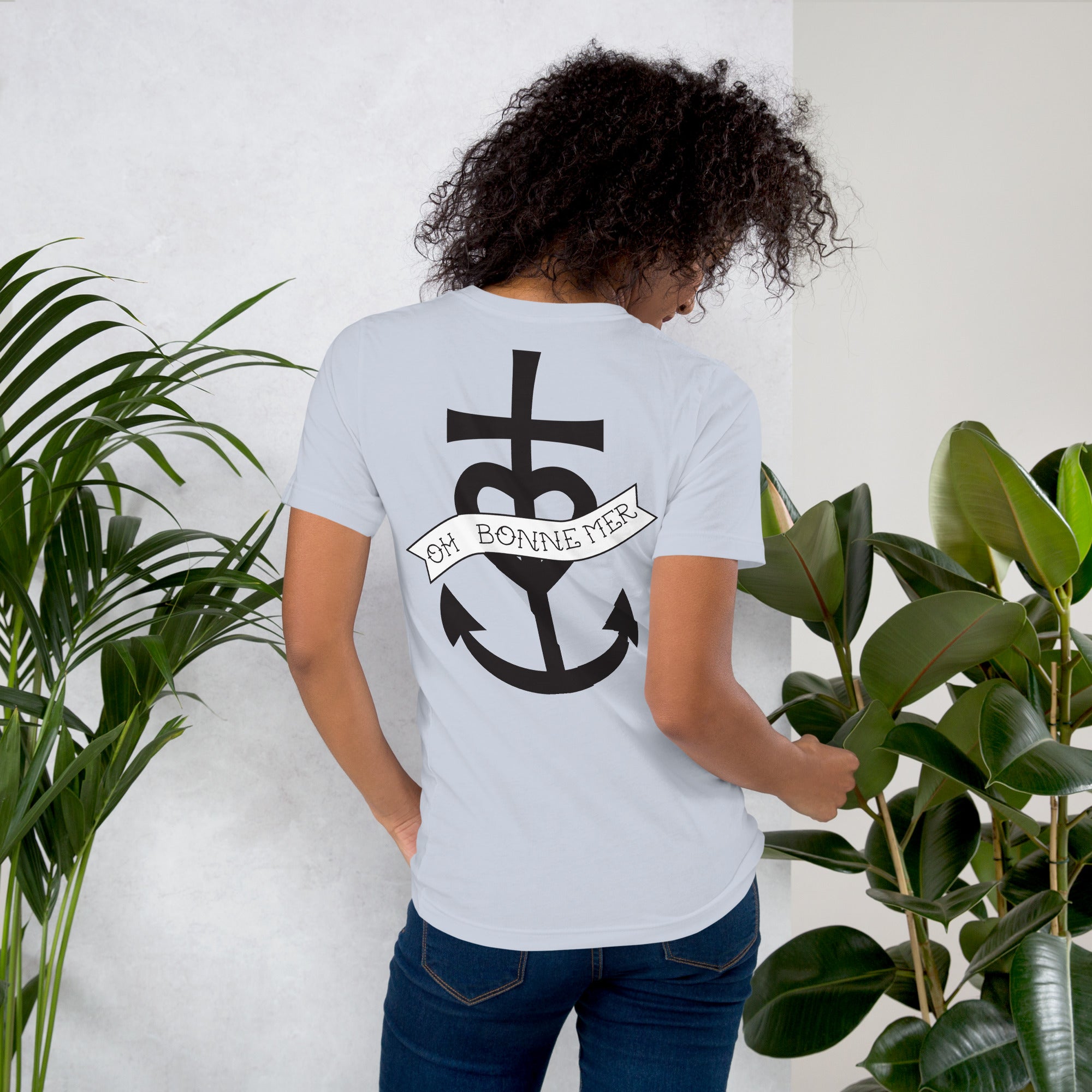 Unisex t-shirt Oh Bonne Mer 1 large printed pattern (back)