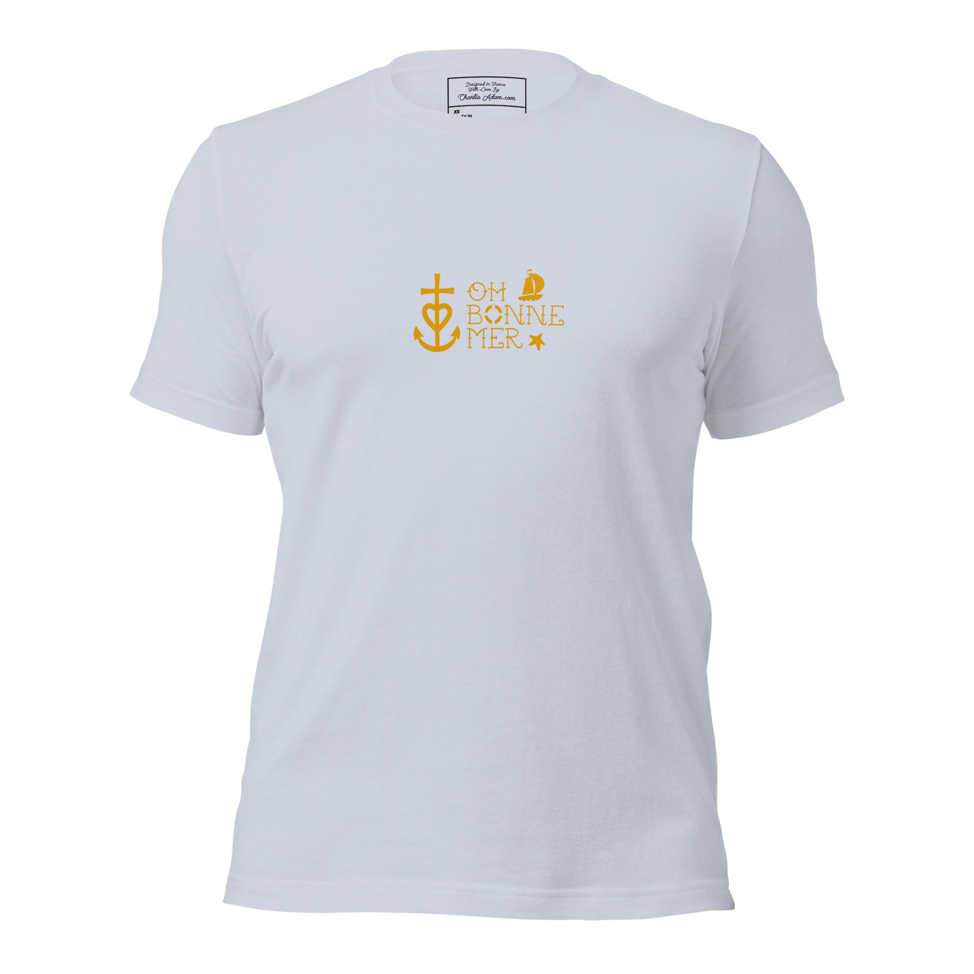 T-shirt en coton unisexe Oh Bonne Mer 2 sur couleurs claires