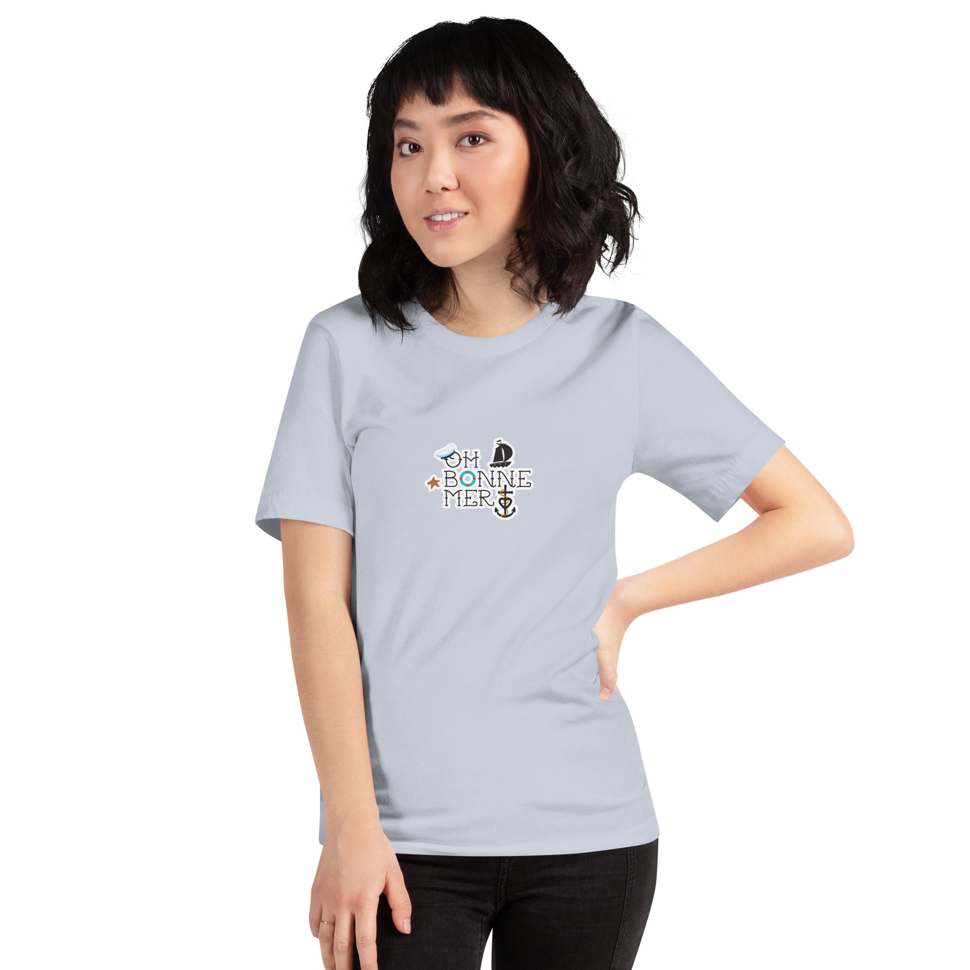 T-shirt en coton unisexe Oh Bonne Mer 3 sur couleurs claires