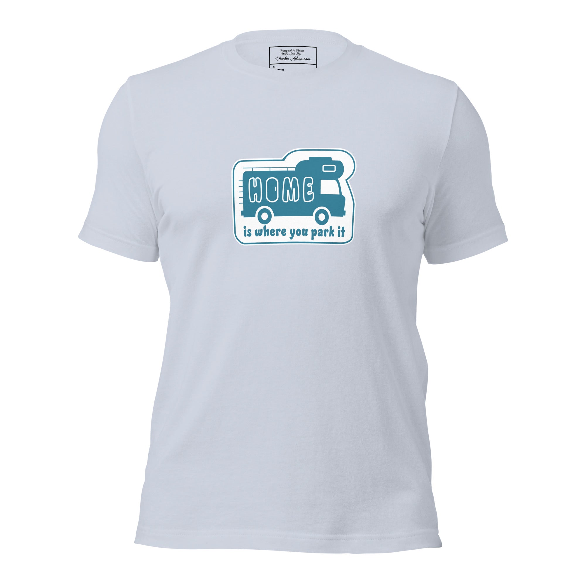 Unisex cotton t-shirt Bold Camper Van on light colors