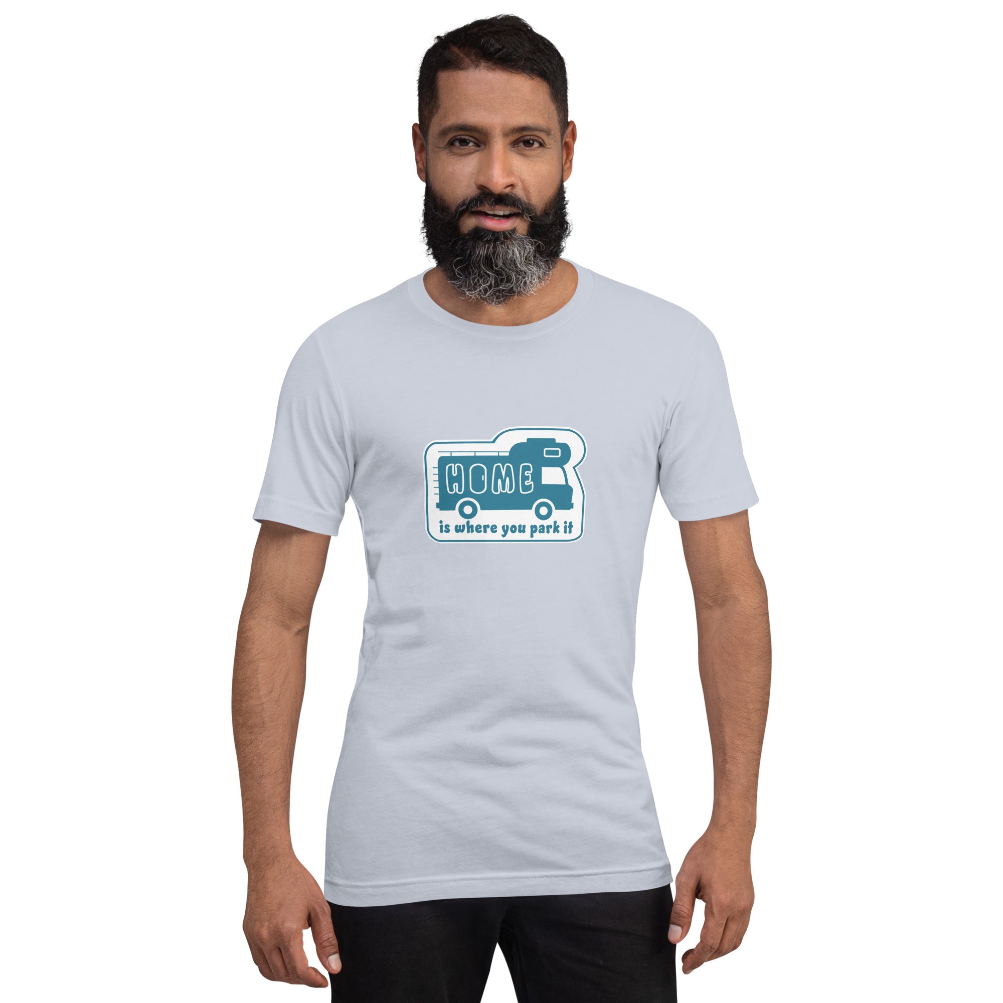 Unisex cotton t-shirt Bold Camper Van on light colors
