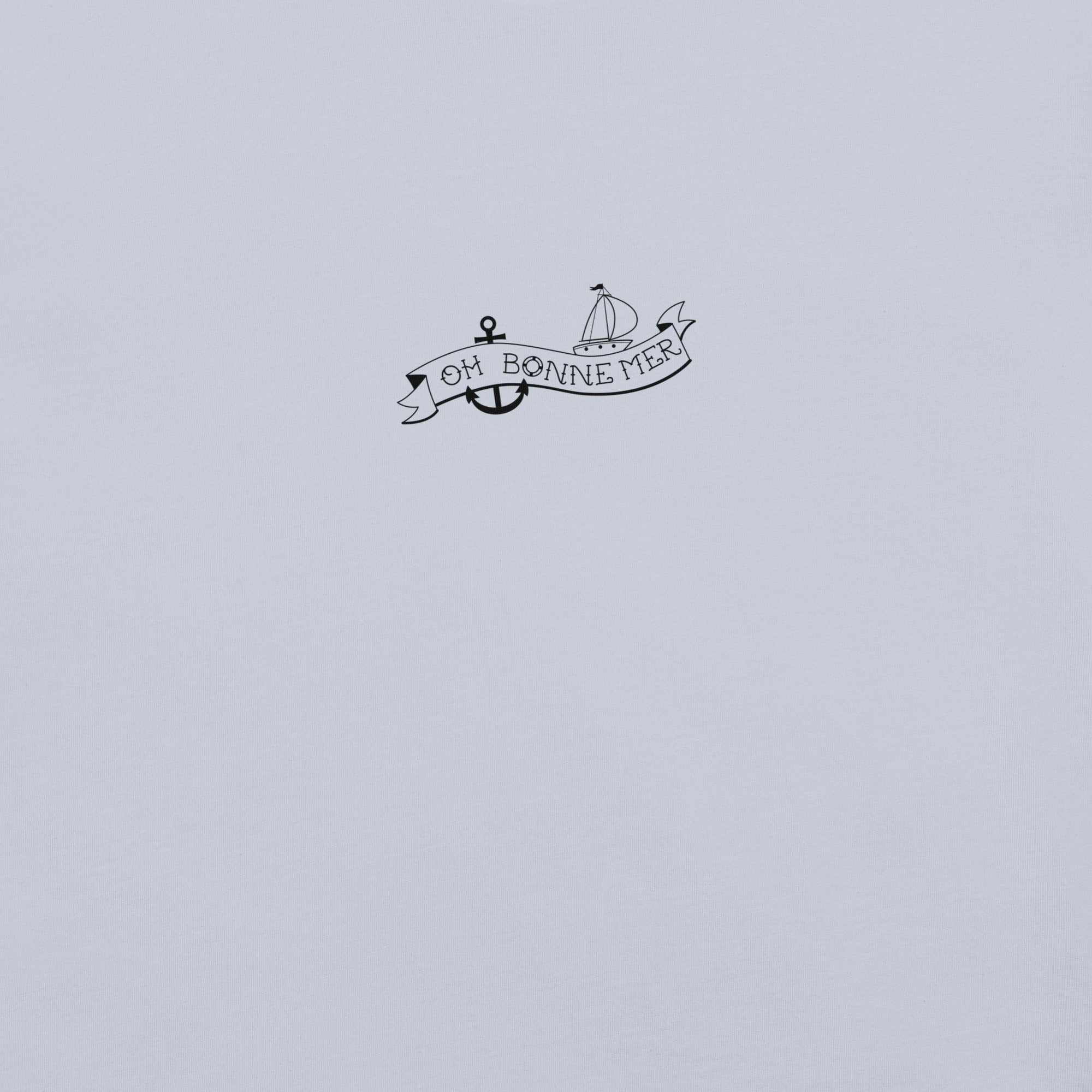 T-shirt en coton unisexe Oh Bonne Mer Tattoo black sur couleurs claires