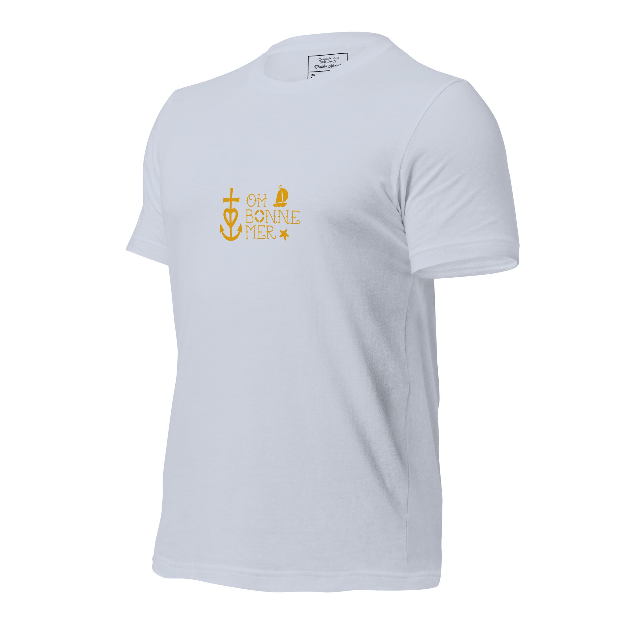 T-shirt en coton unisexe Oh Bonne Mer 2 sur couleurs claires