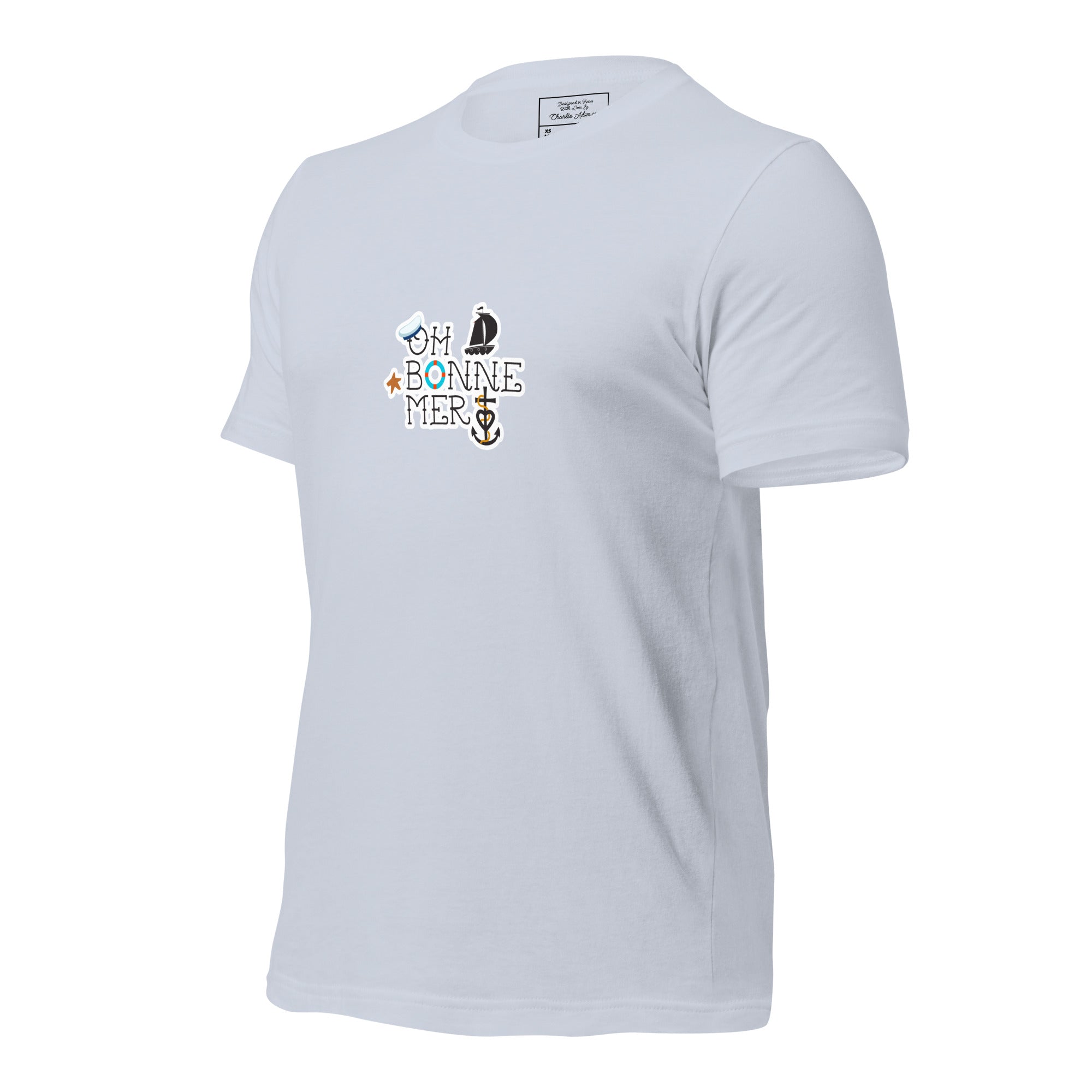 T-shirt en coton unisexe Oh Bonne Mer 3 sur couleurs claires