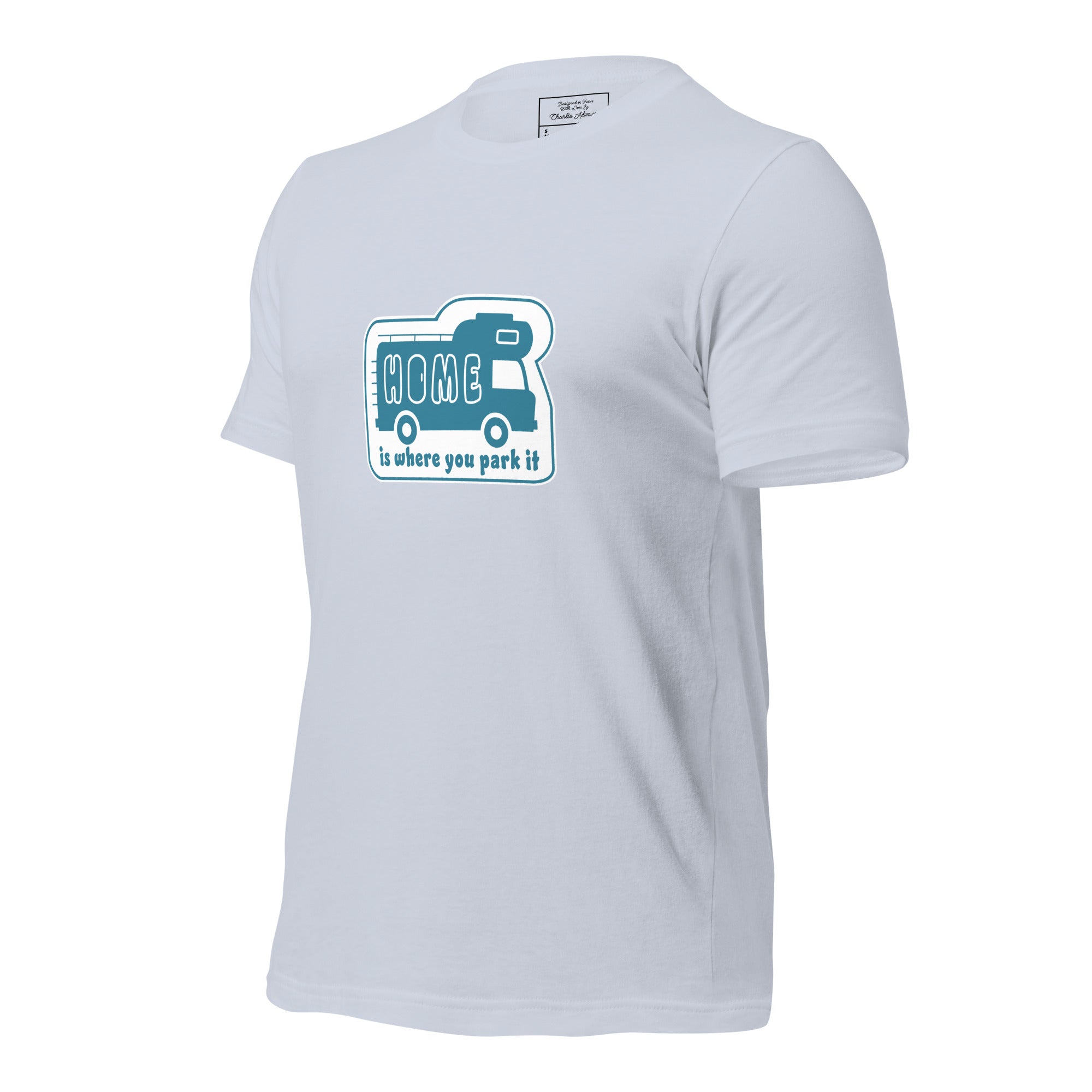Unisex cotton t-shirt Bold Camper Van on light colors