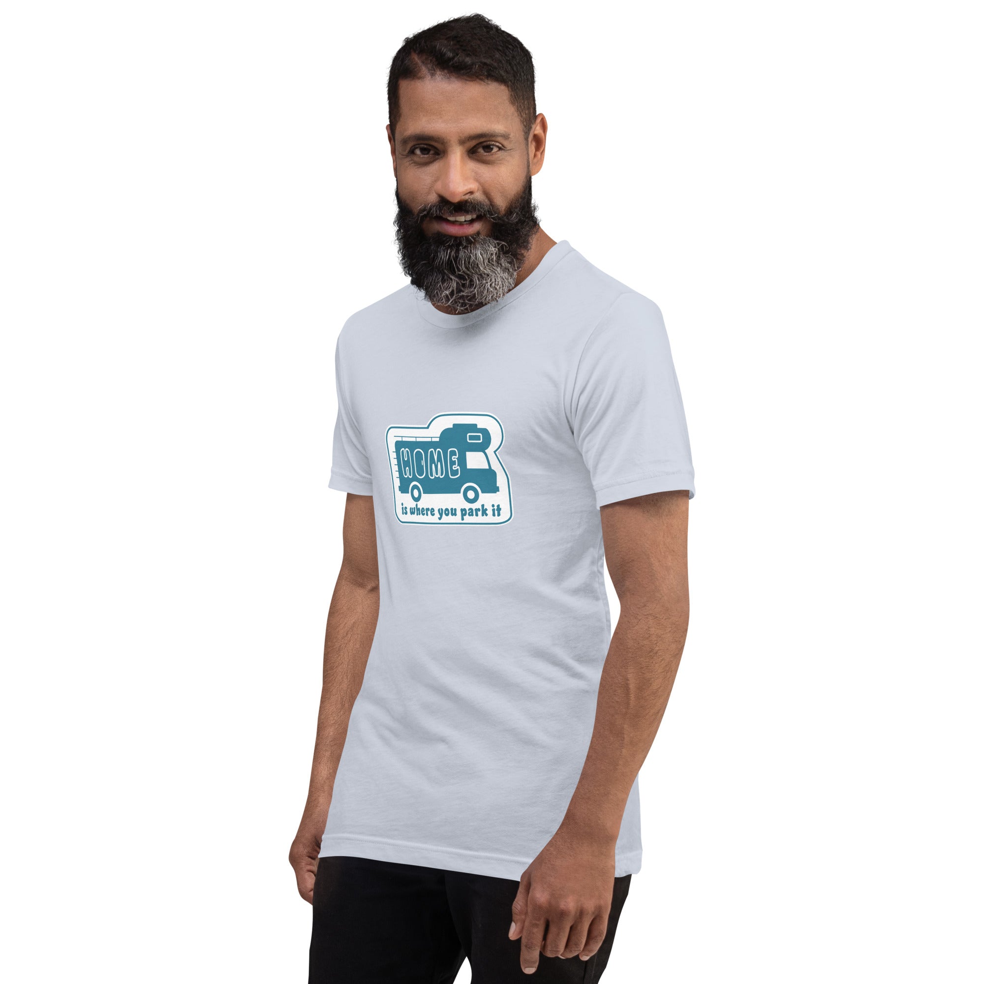 Unisex cotton t-shirt Bold Camper Van on light colors