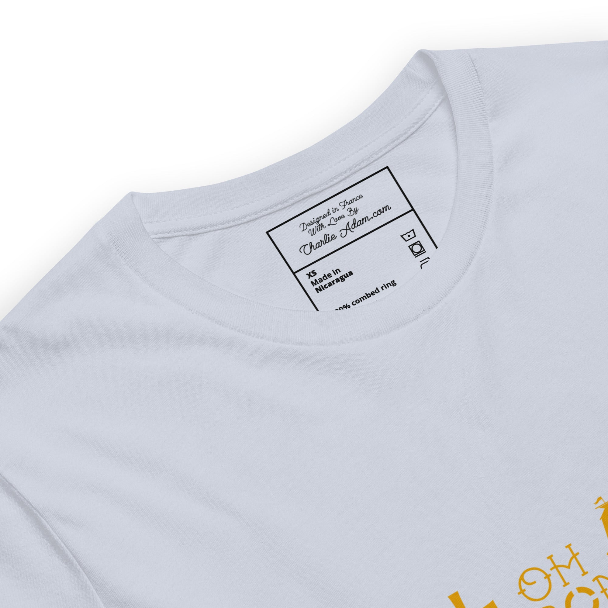 T-shirt en coton unisexe Oh Bonne Mer 2 sur couleurs claires