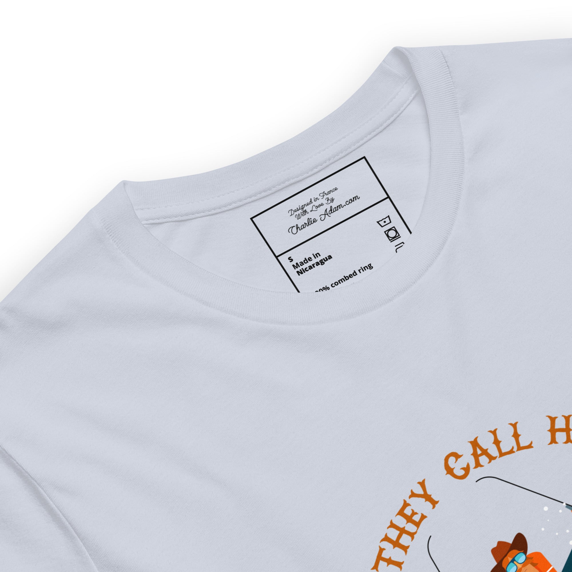 T-shirt en coton unisexe Hot Dogger sur couleurs claires