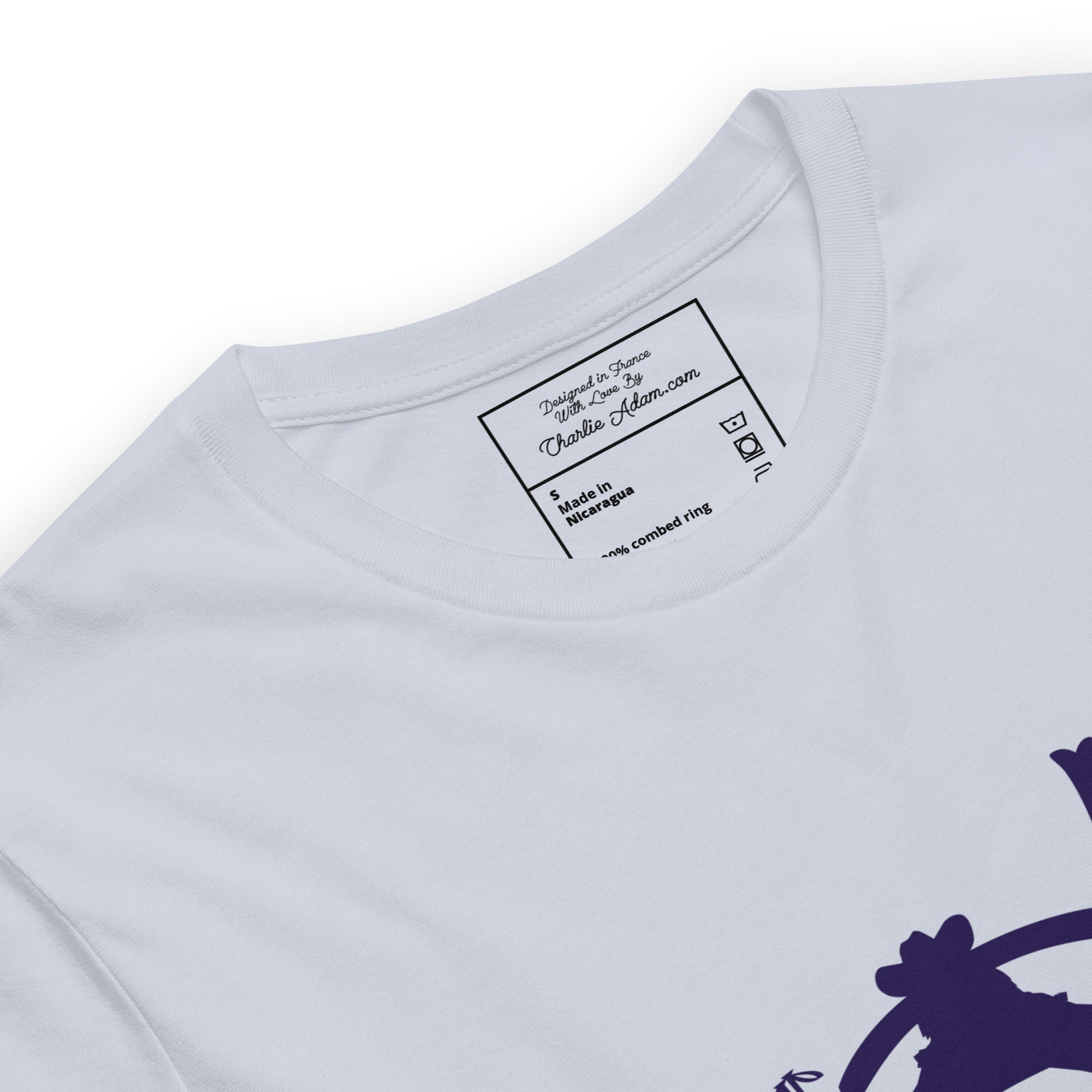 T-shirt en coton unisexe Ski Fight at OK Corral Silhouette sur couleurs claires