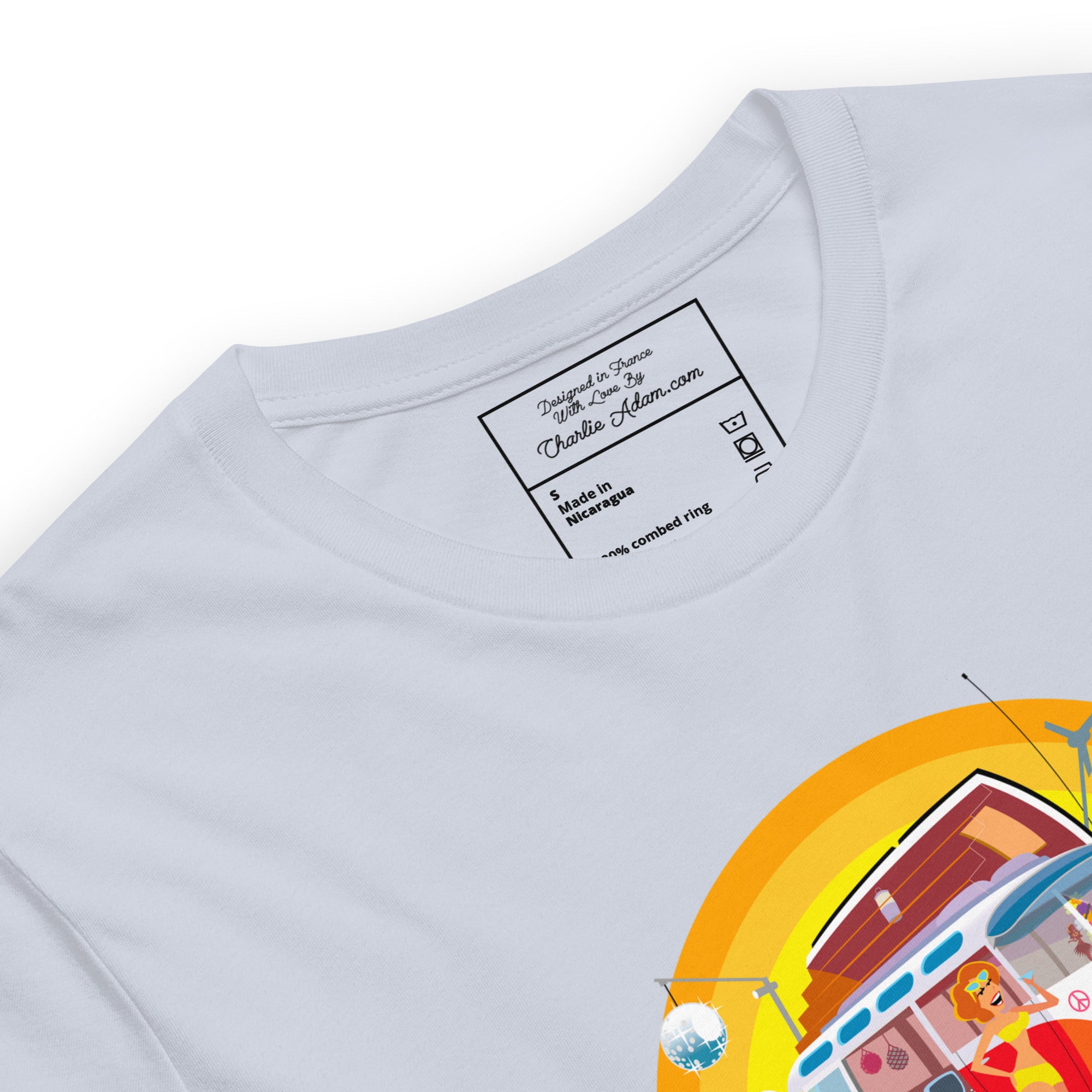 Unisex cotton t-shirt Ultra Combi on light colors