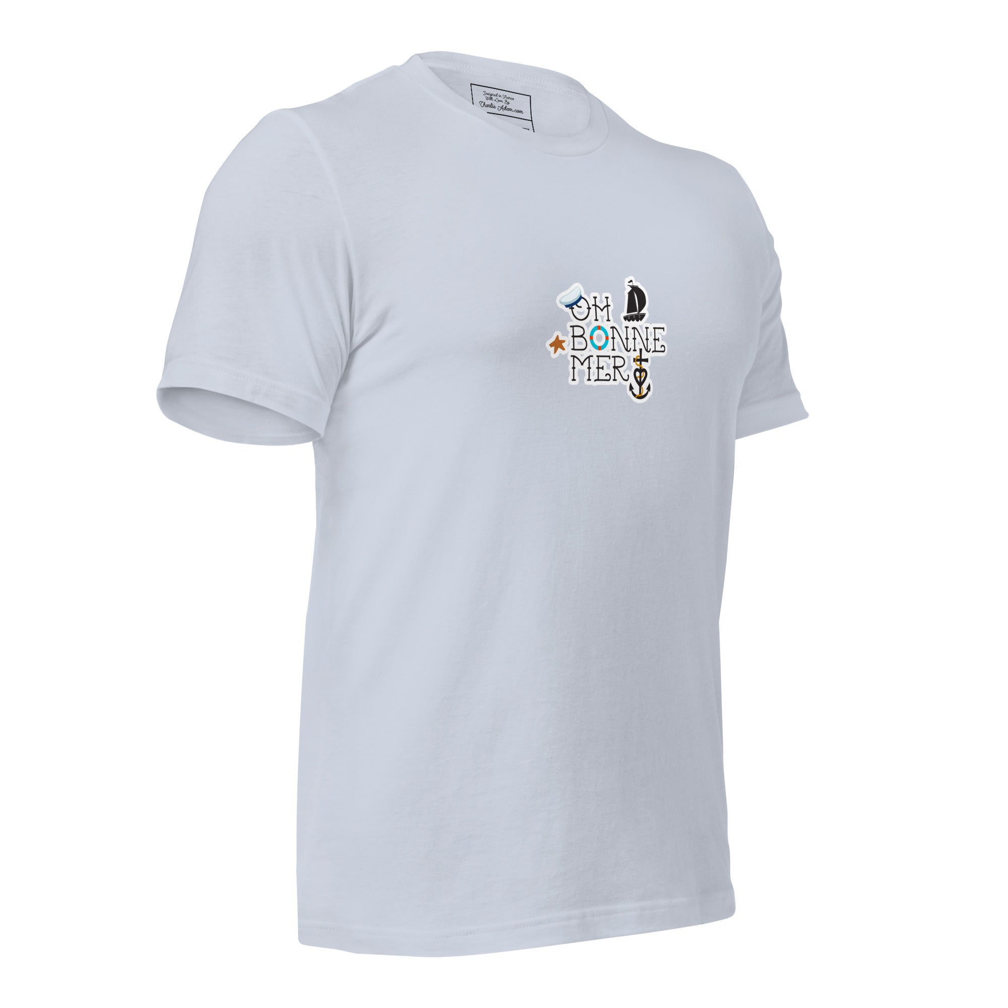 T-shirt en coton unisexe Oh Bonne Mer 3 sur couleurs claires