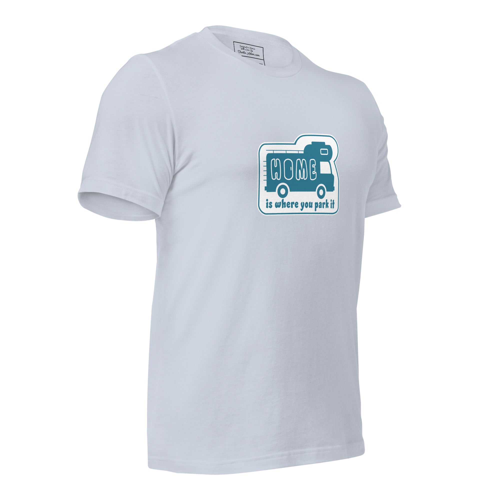 Unisex cotton t-shirt Bold Camper Van on light colors