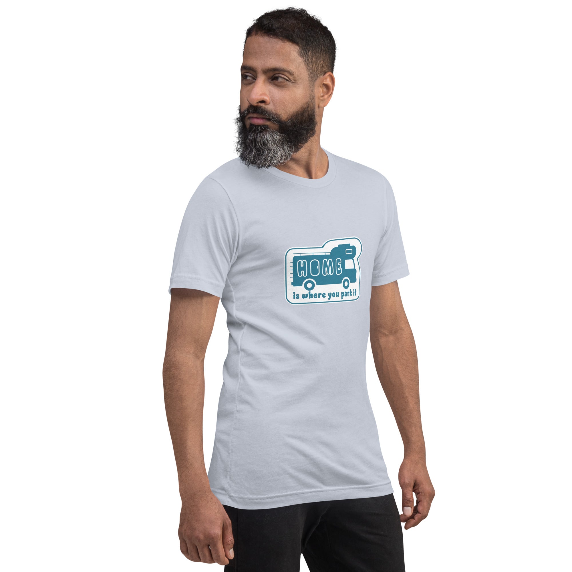 Unisex cotton t-shirt Bold Camper Van on light colors