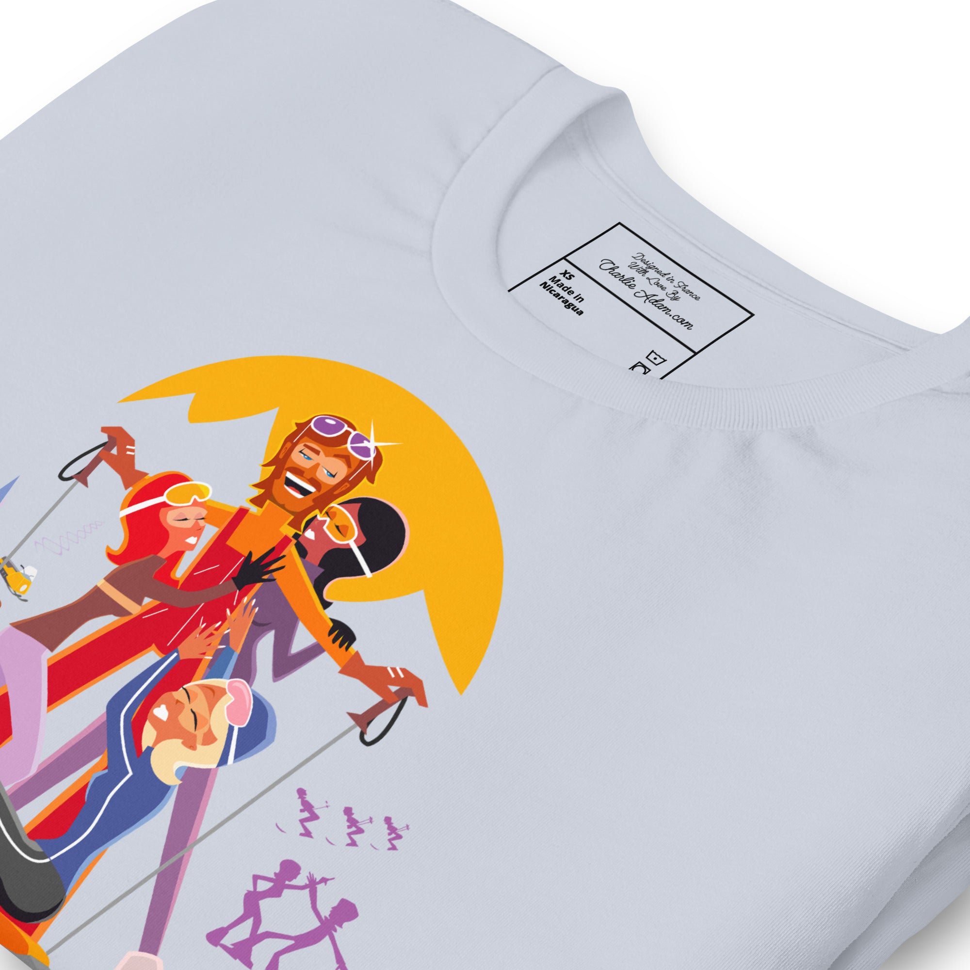 T-shirt en coton unisexe Love instructor First lesson free sur couleurs claires