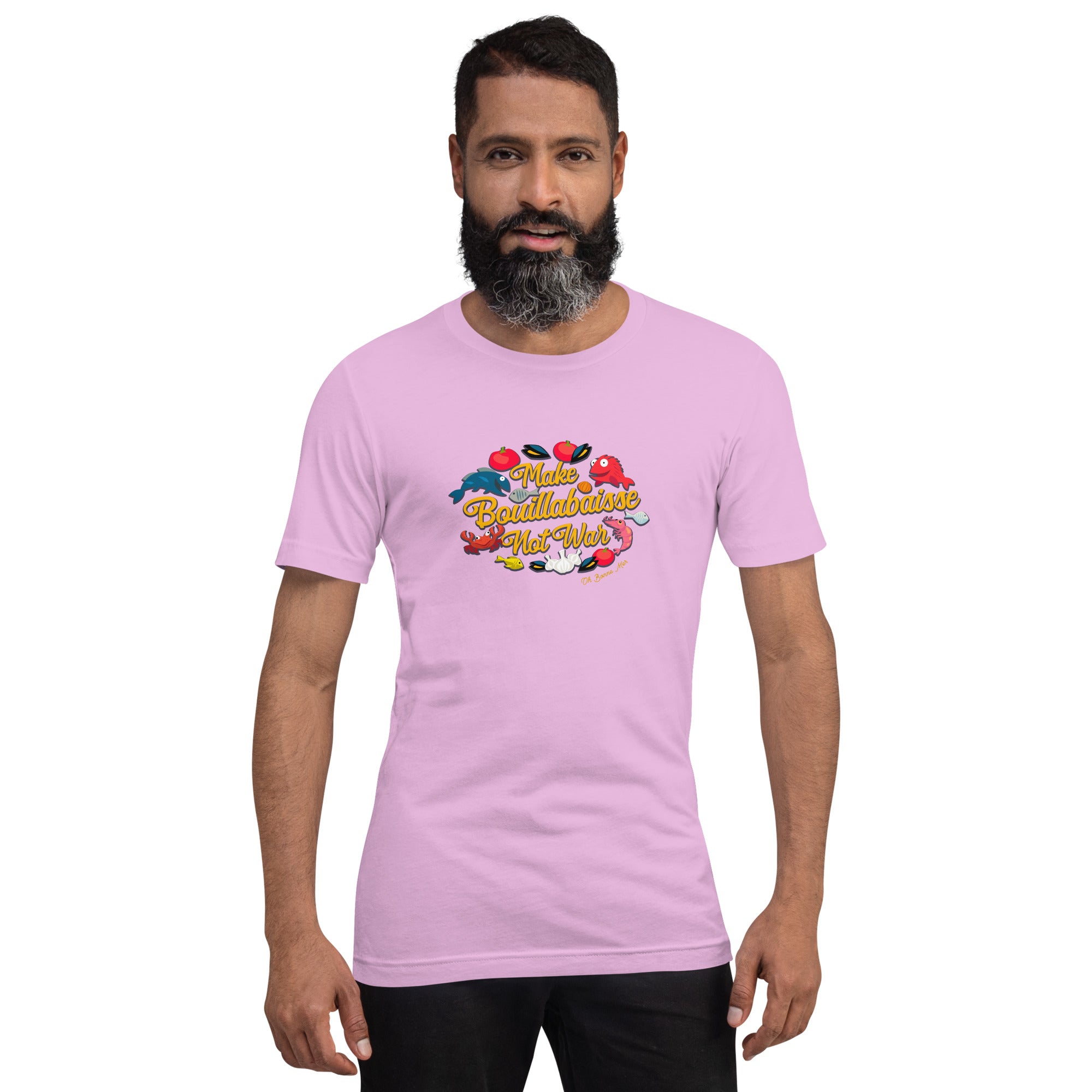 T-shirt en coton unisexe Make Bouillabaisse Not War