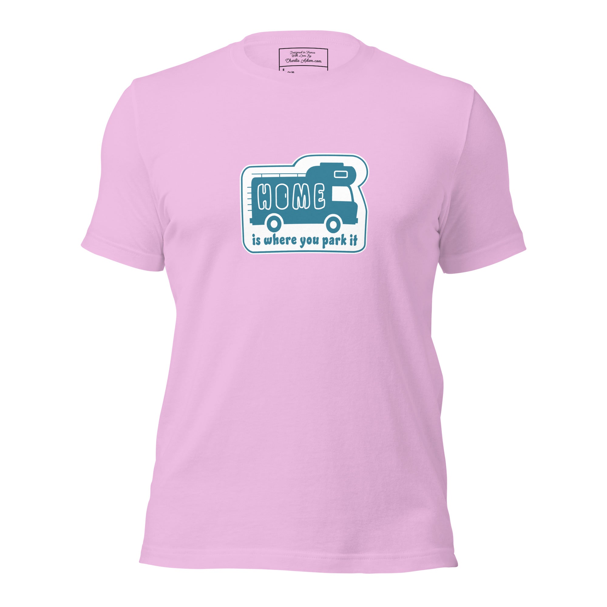 Unisex cotton t-shirt Bold Camper Van on light colors