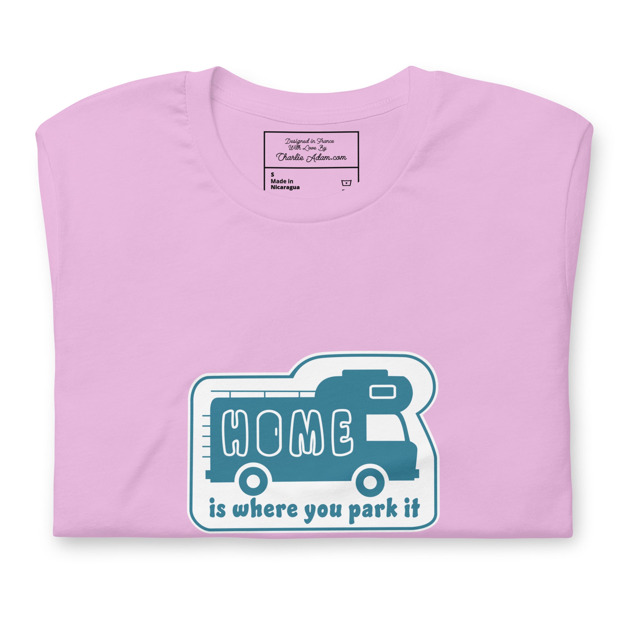 Unisex cotton t-shirt Bold Camper Van on light colors