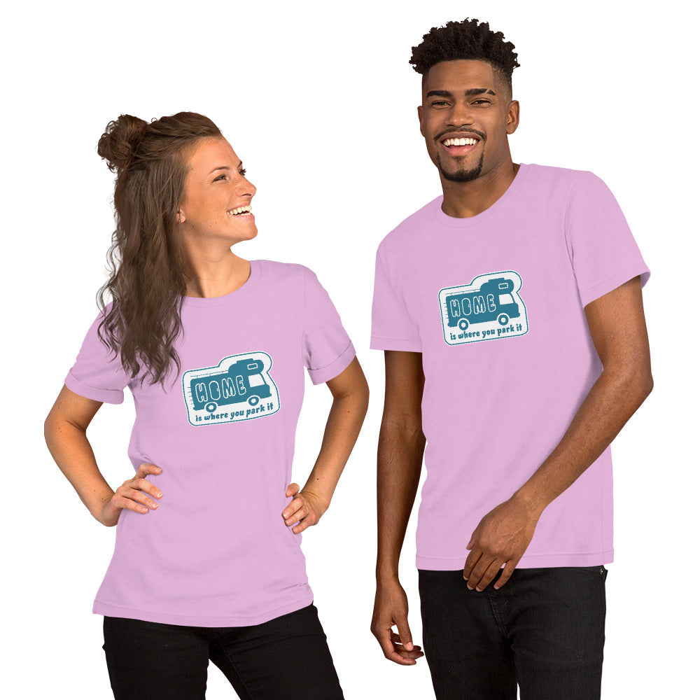 Unisex cotton t-shirt Bold Camper Van on light colors