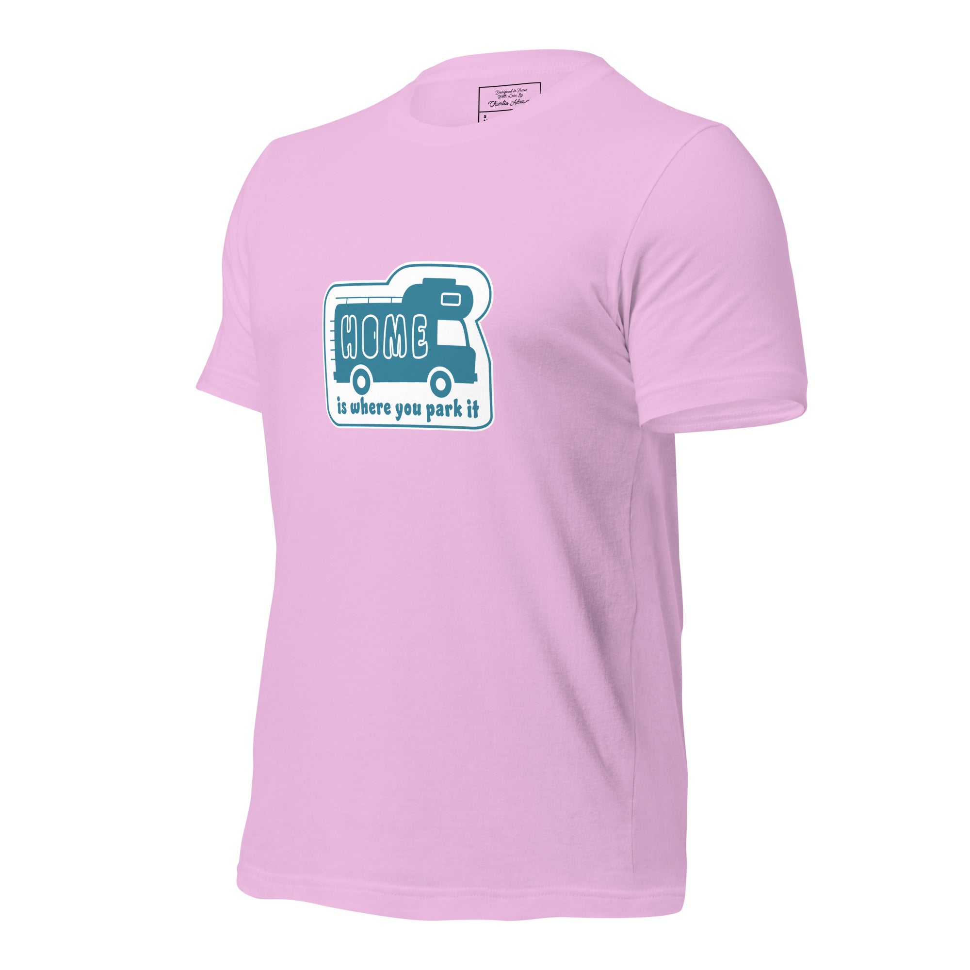 Unisex cotton t-shirt Bold Camper Van on light colors