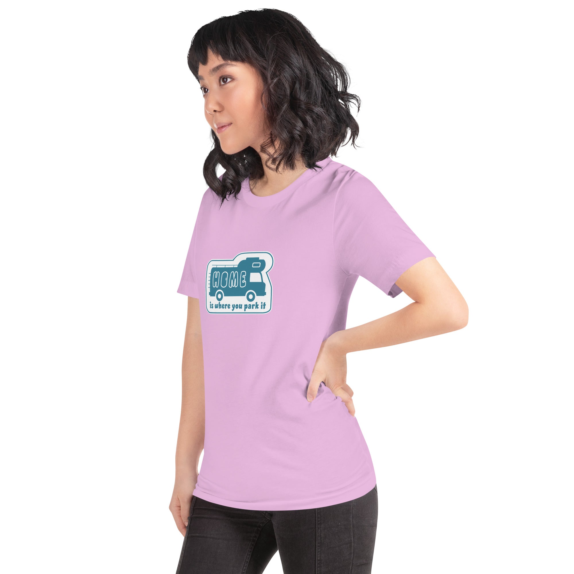 Unisex cotton t-shirt Bold Camper Van on light colors