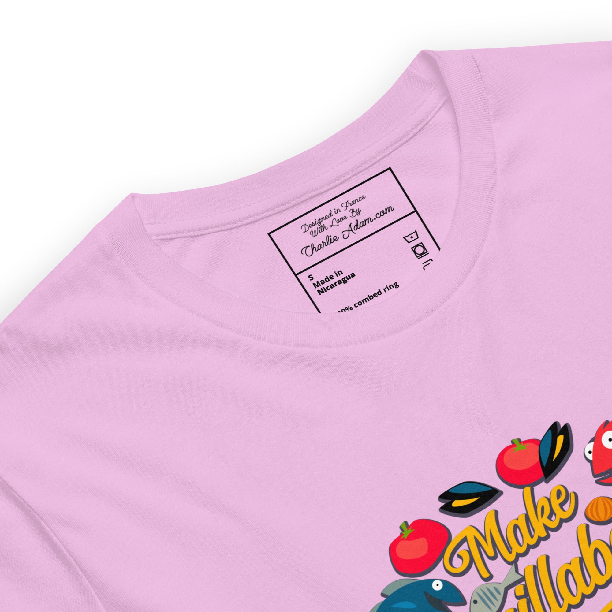 T-shirt en coton unisexe Make Bouillabaisse Not War