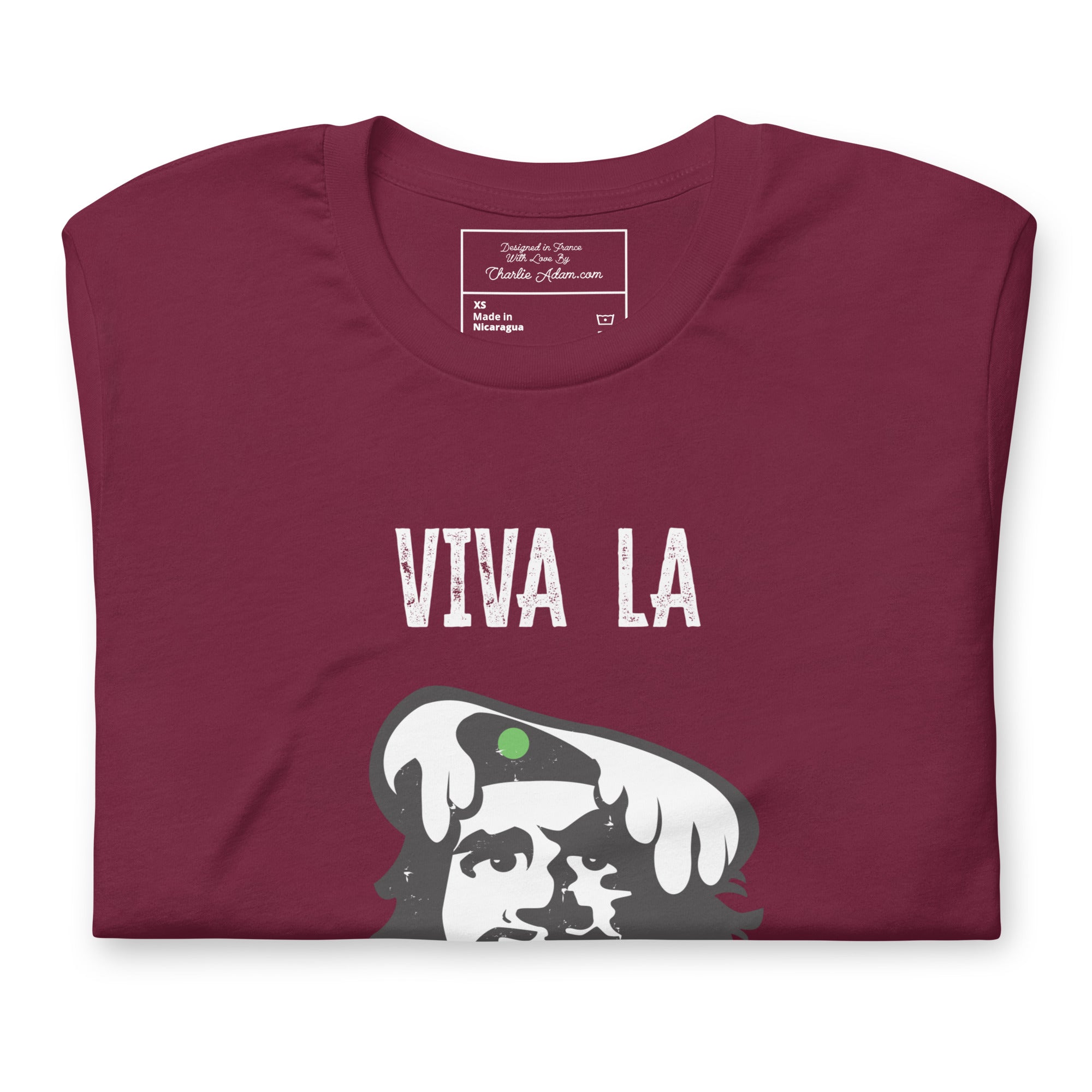 T-shirt en coton unisexe Viva la Rebolochon sur couleurs foncées