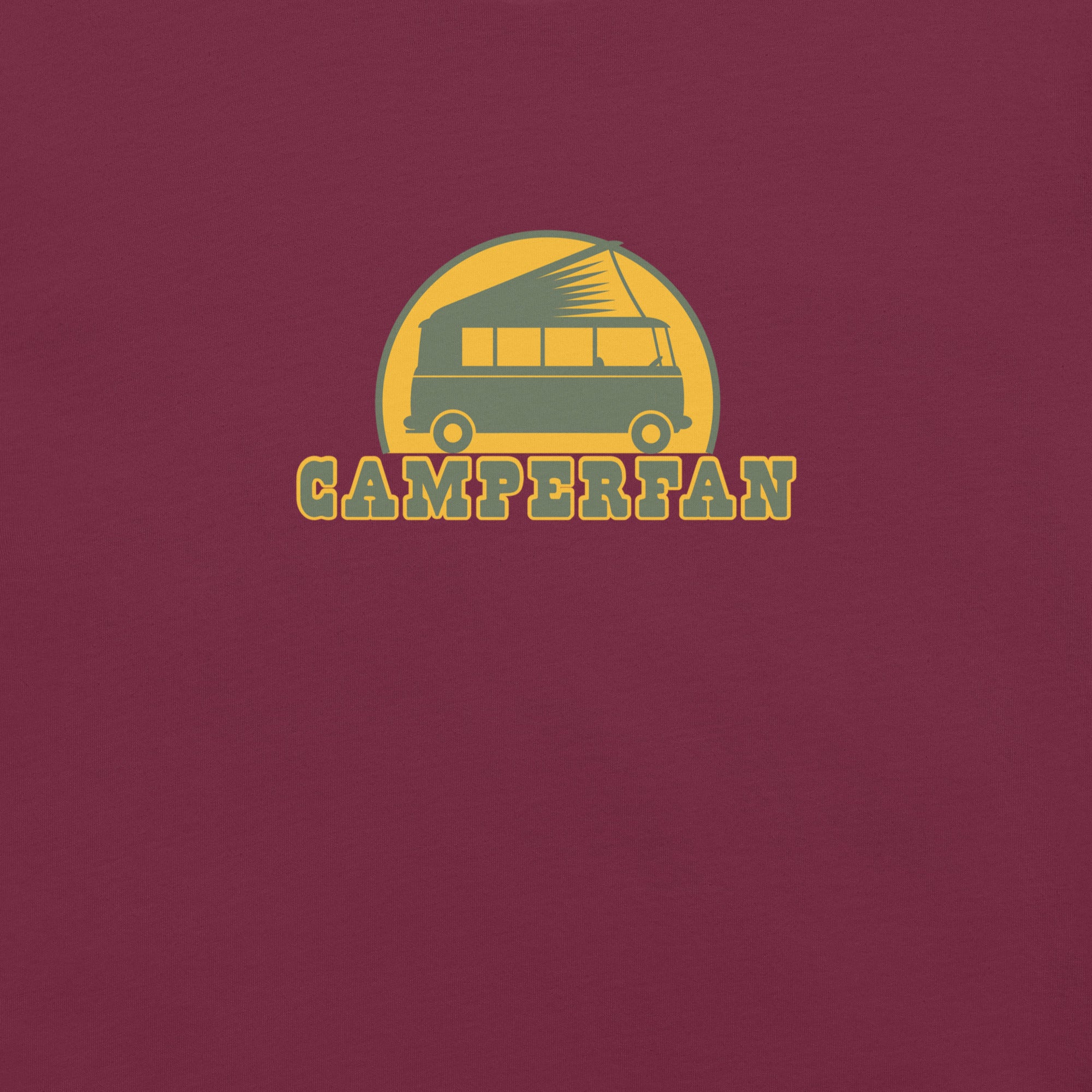 Unisex cotton t-shirt Camperfan on dark colors