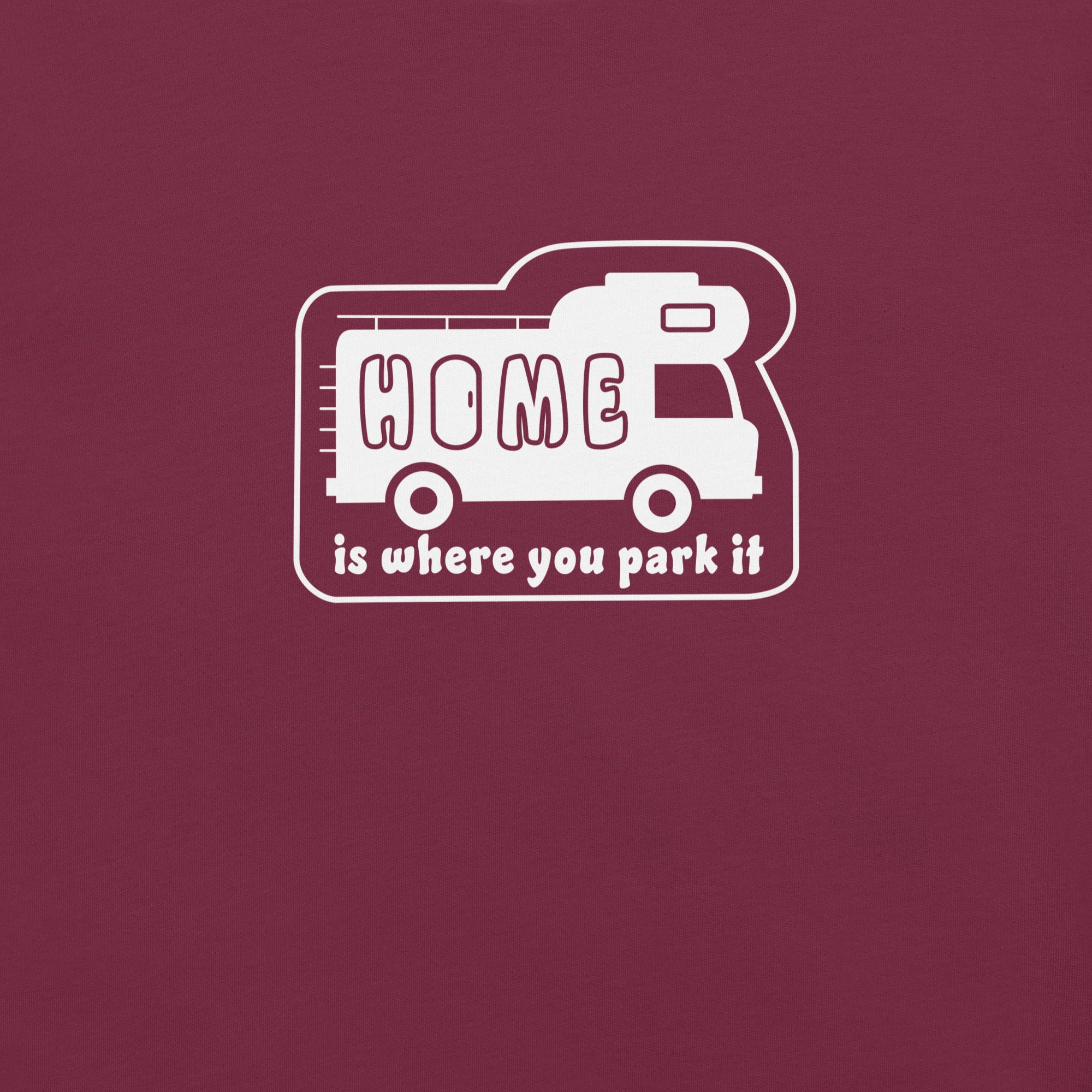 Unisex cotton t-shirt Bold Camper Van on dark colors