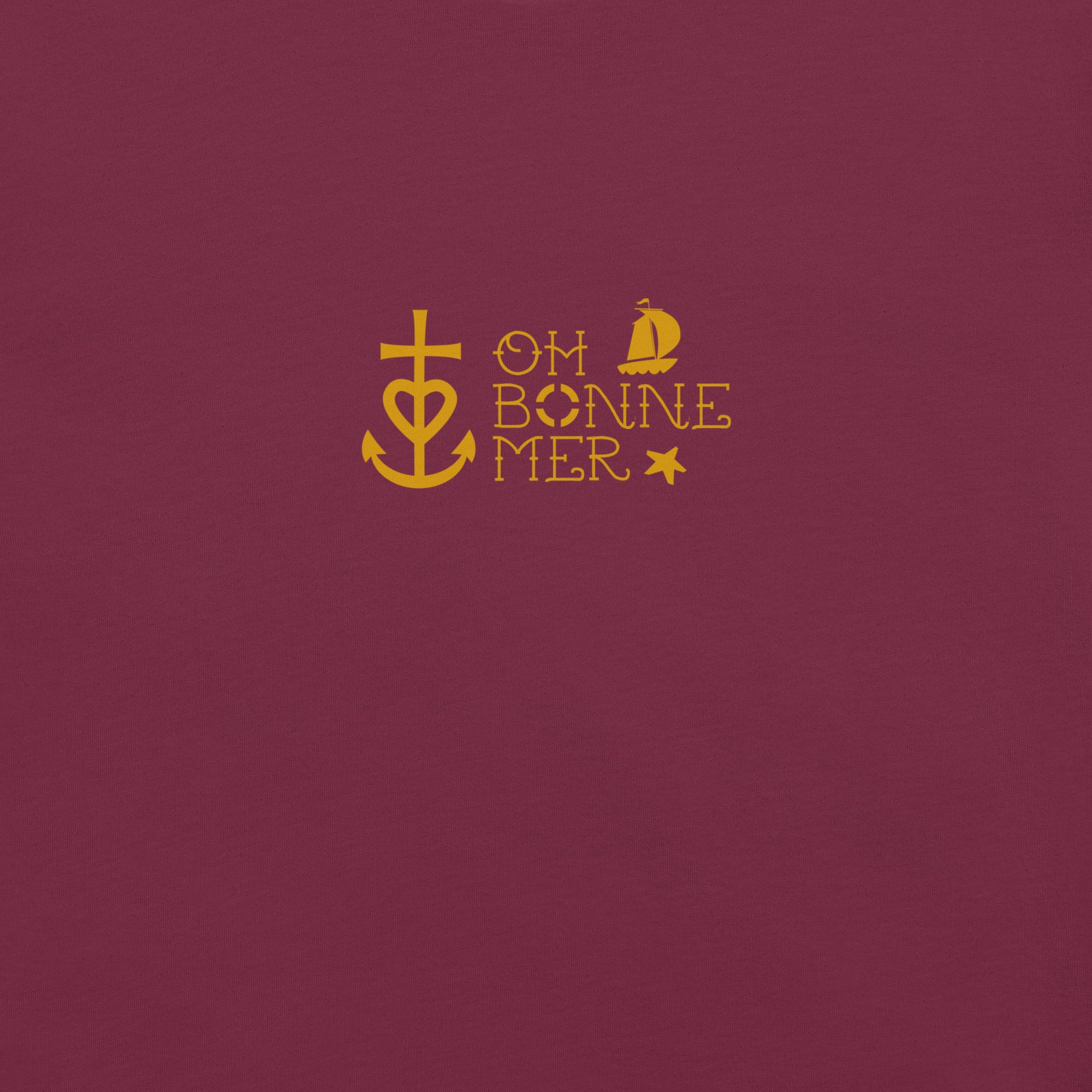 Unisex cotton t-shirt Oh Bonne Mer 2 on dark colors