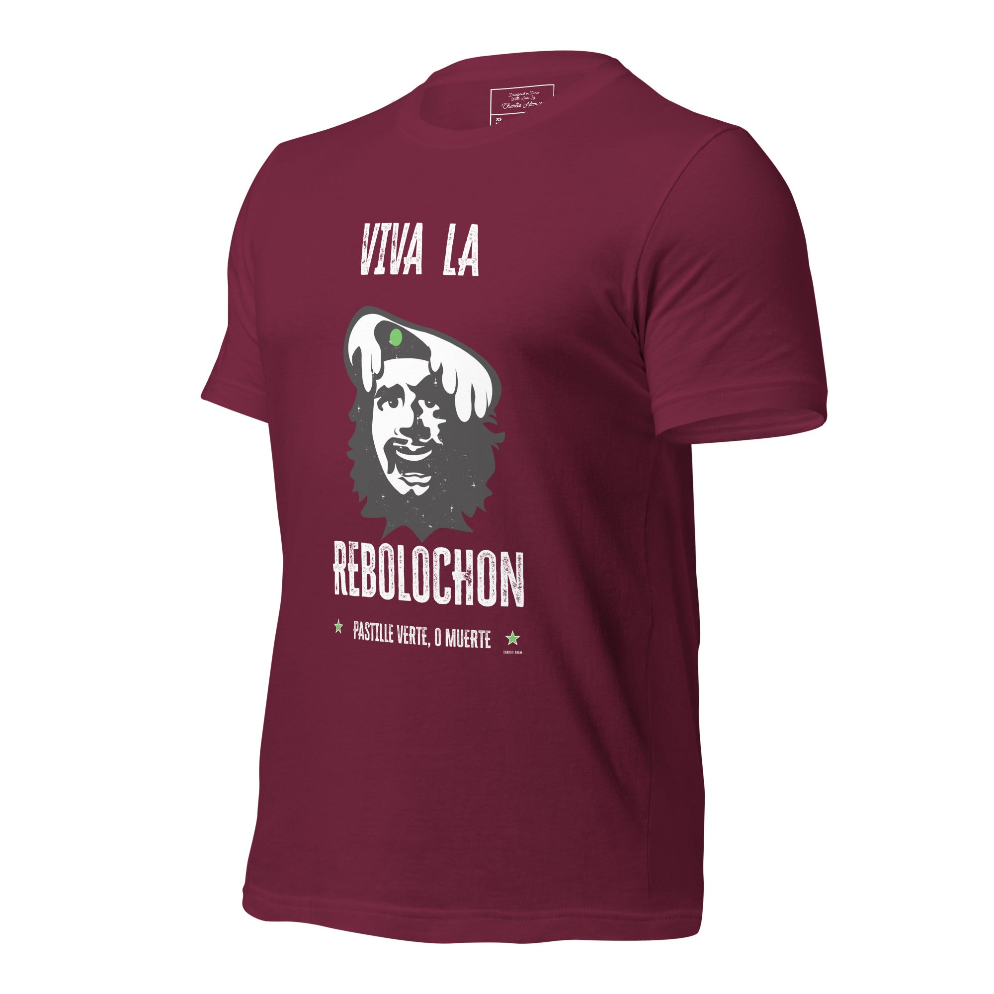 T-shirt en coton unisexe Viva la Rebolochon sur couleurs foncées