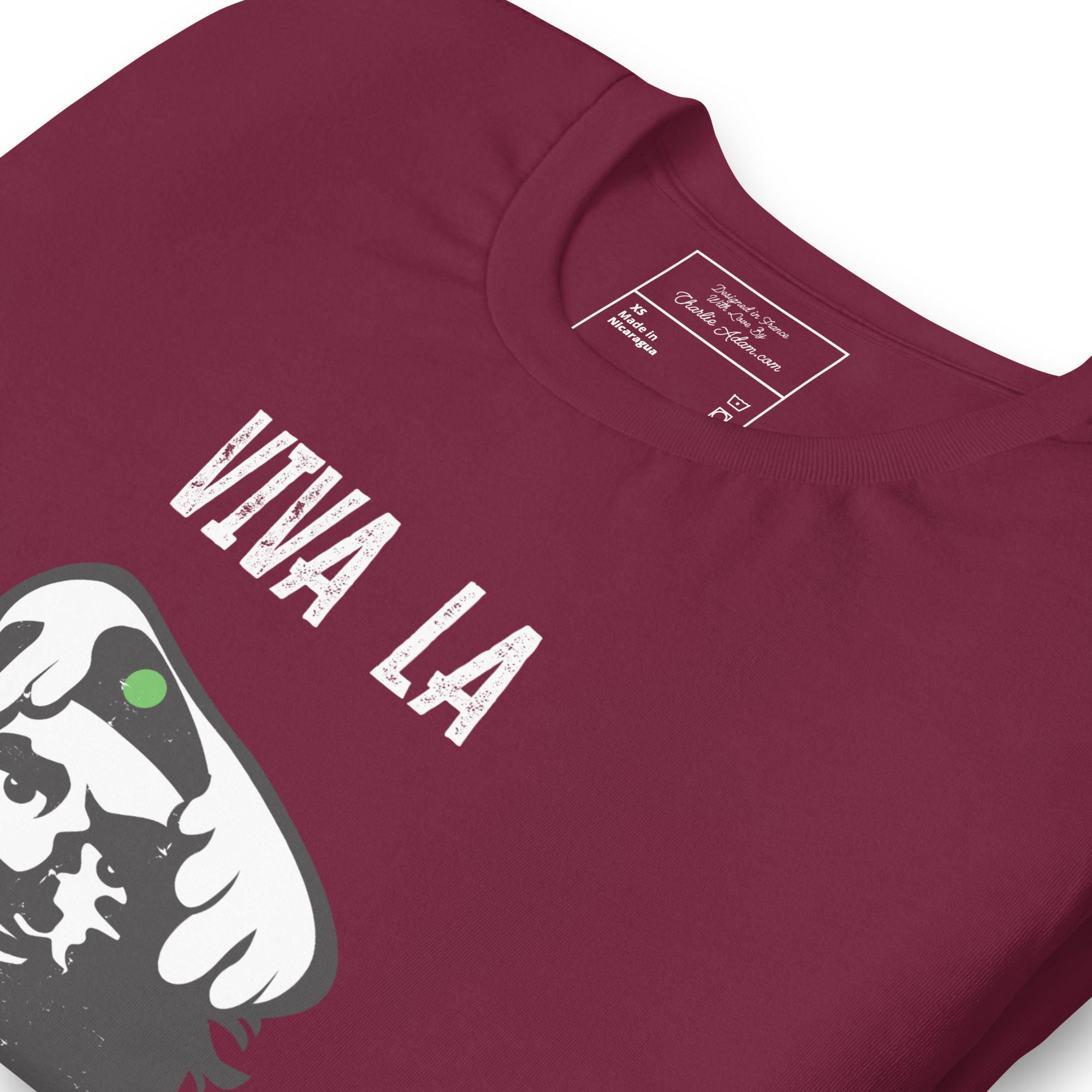 T-shirt en coton unisexe Viva la Rebolochon sur couleurs foncées