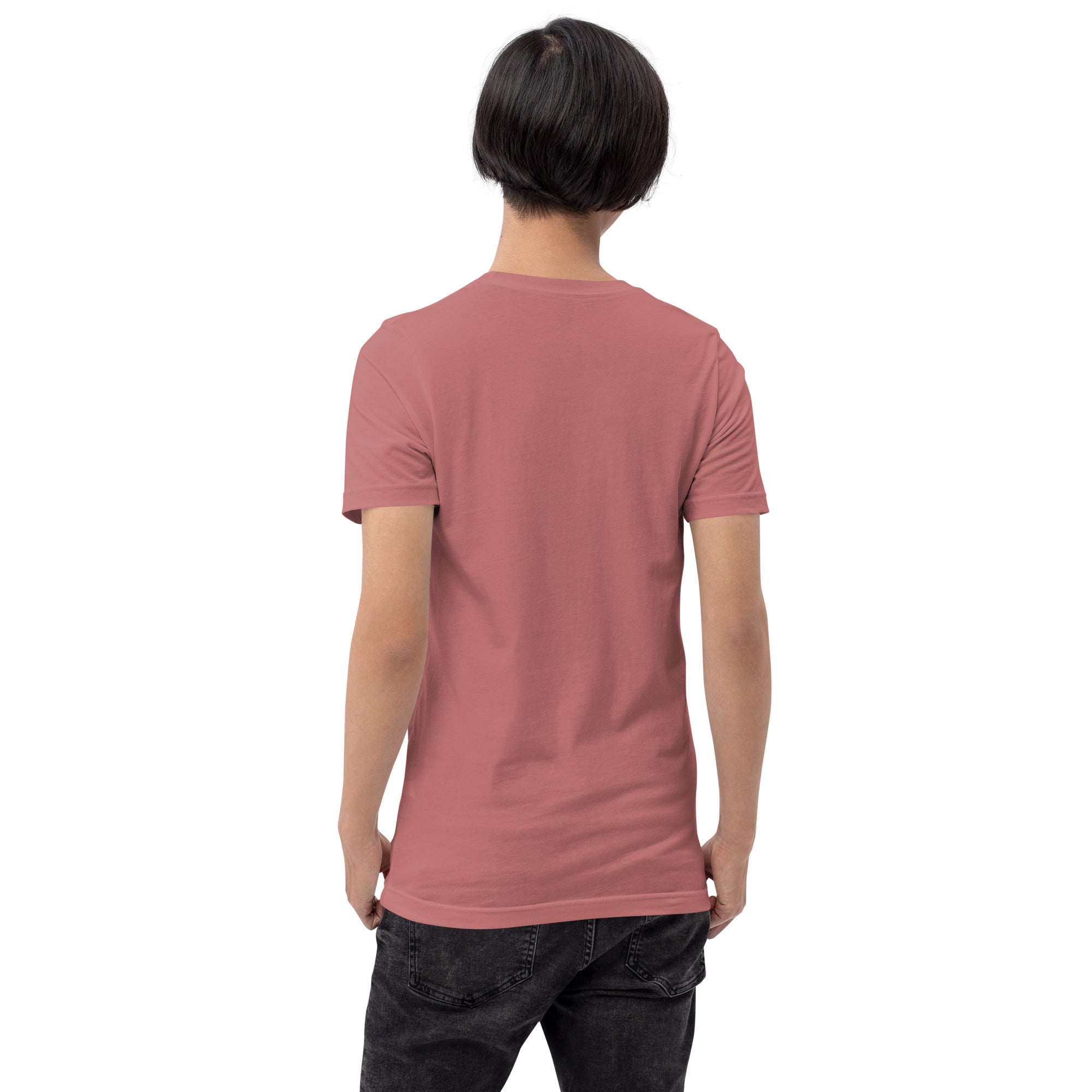 T-shirt en coton unisexe Gondolas in the mist sur couleurs vives