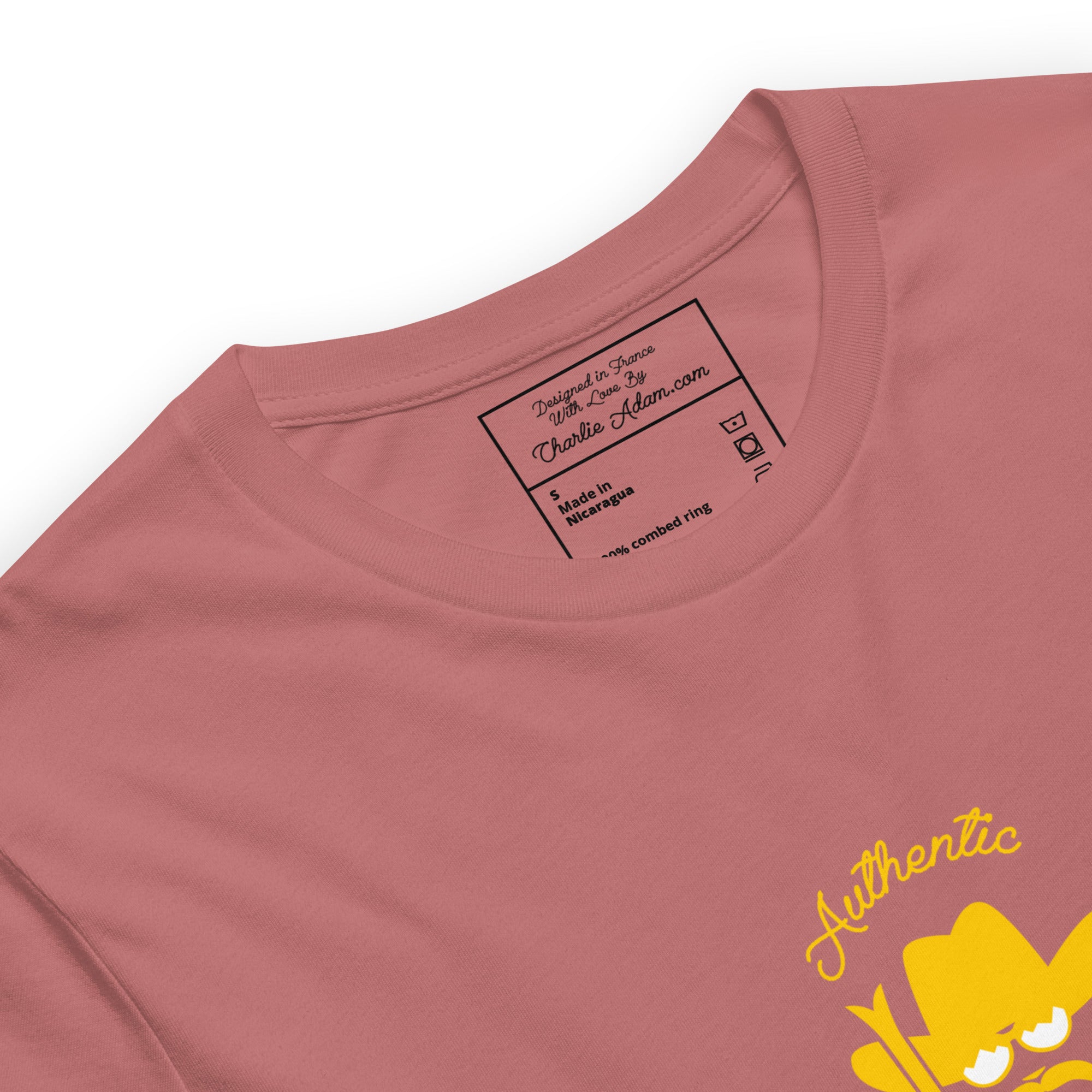 Unisex t-shirt Authentic Skiing Cowboy on bright colors