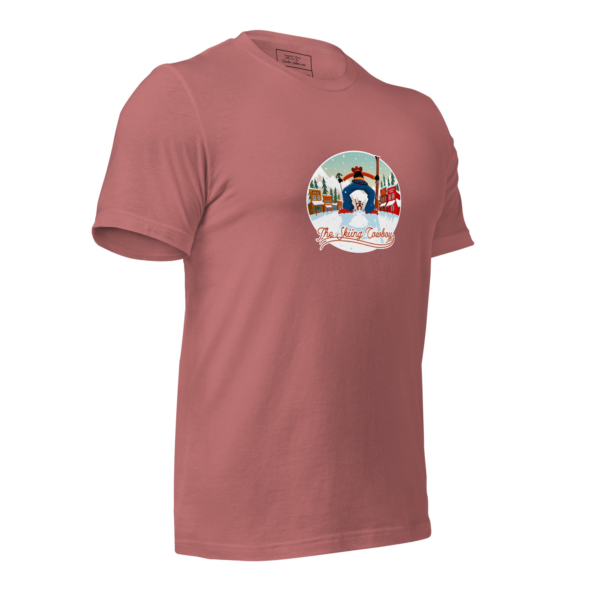 T-shirt en coton unisexe Ski Fight at OK Corral sur couleurs vives
